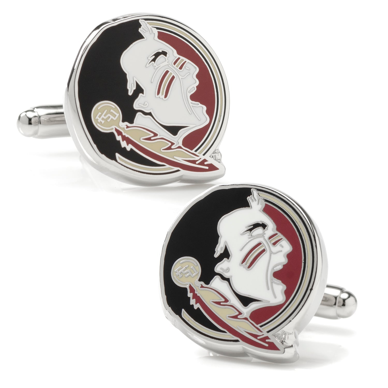 NCAA Florida State Seminole Head Cufflinks - SARTORO6
