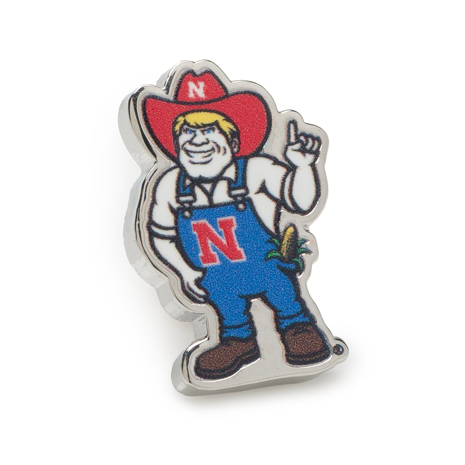 NCAA Nebraska Herbie Husker Mascot Lapel Pin - SARTORO324