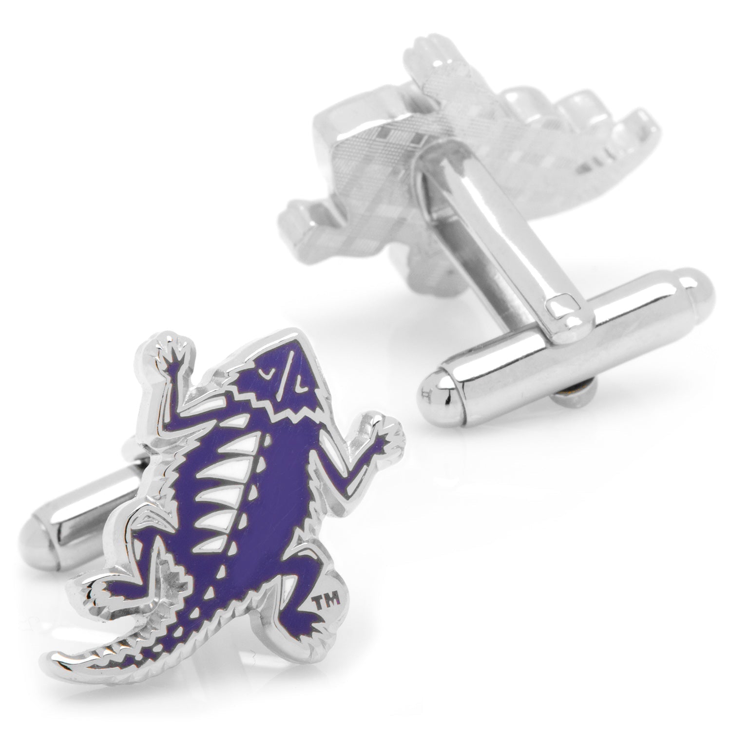 NCAA TCU Horned Frog Throwback Cufflinks - SARTORO207
