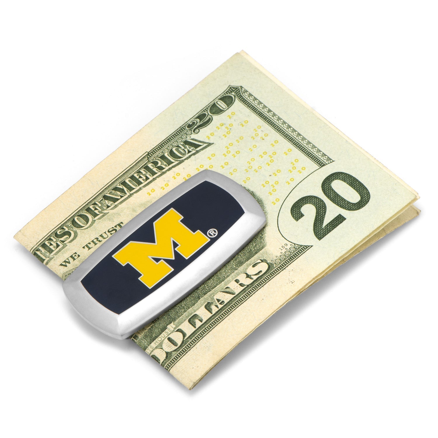 NCAA University of Michigan Wolverines Cushion Money Clip924