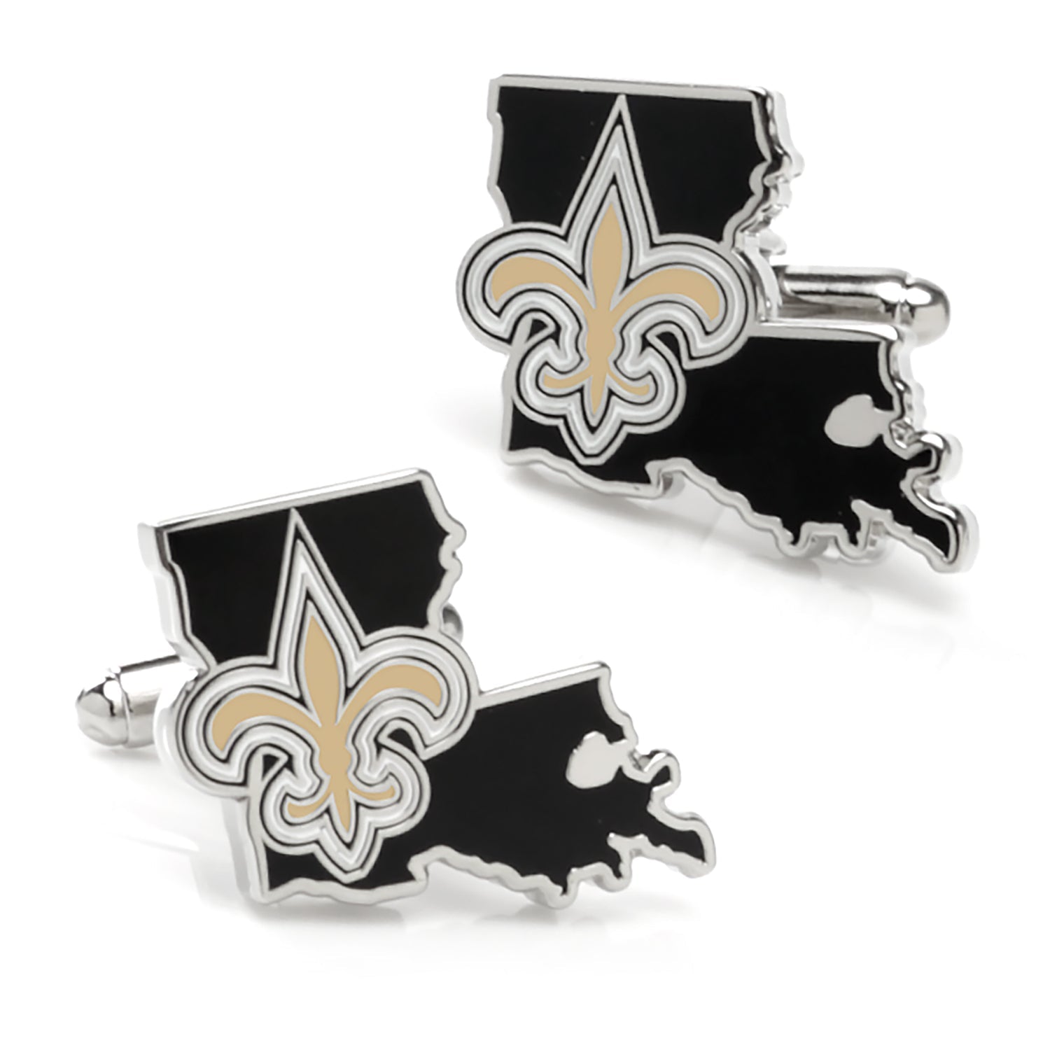 NFL New Orleans Saints State Shaped Cufflinks - SARTORO547
