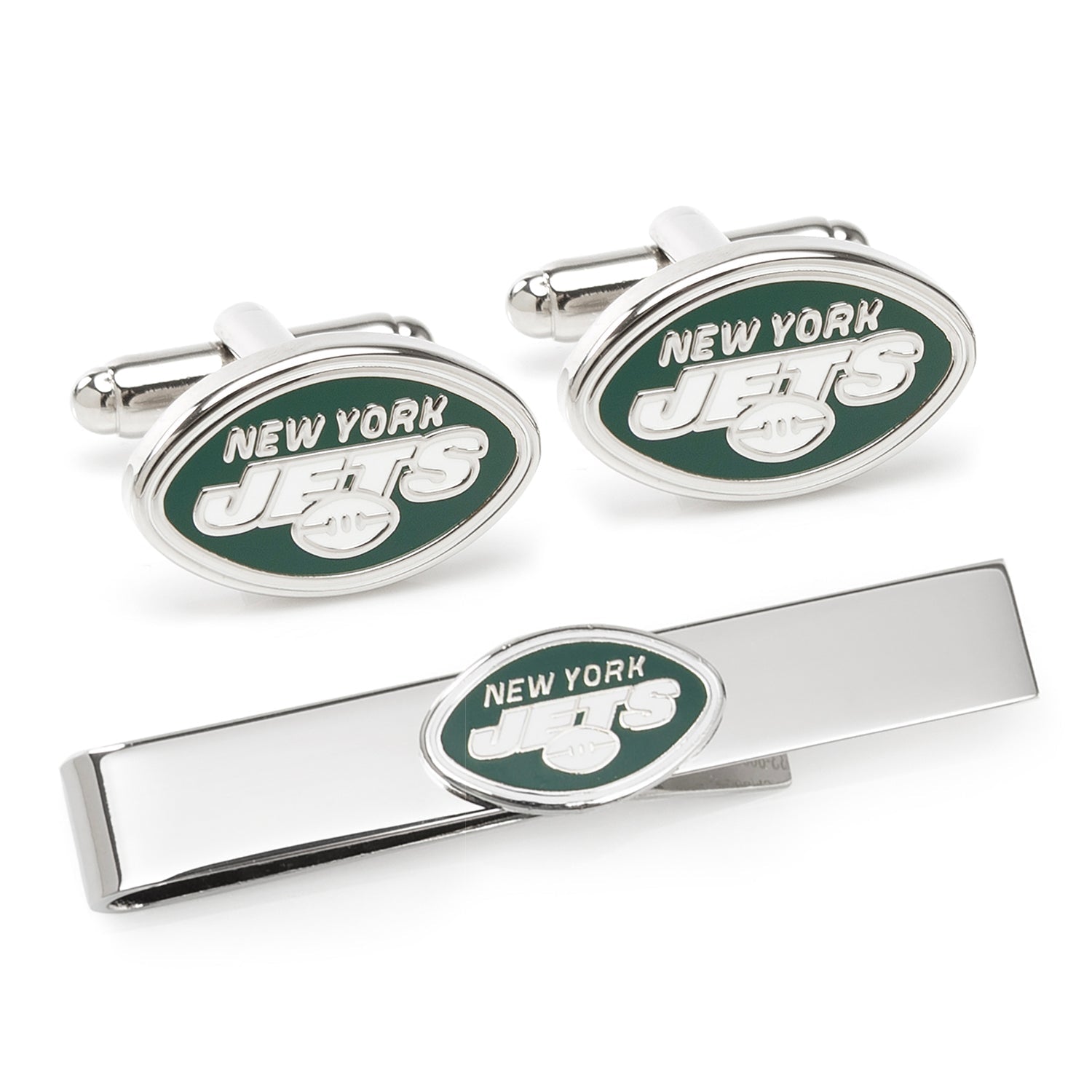 NFL New York Jets Cufflinks & Tie Bar Gift Set - SARTORO505