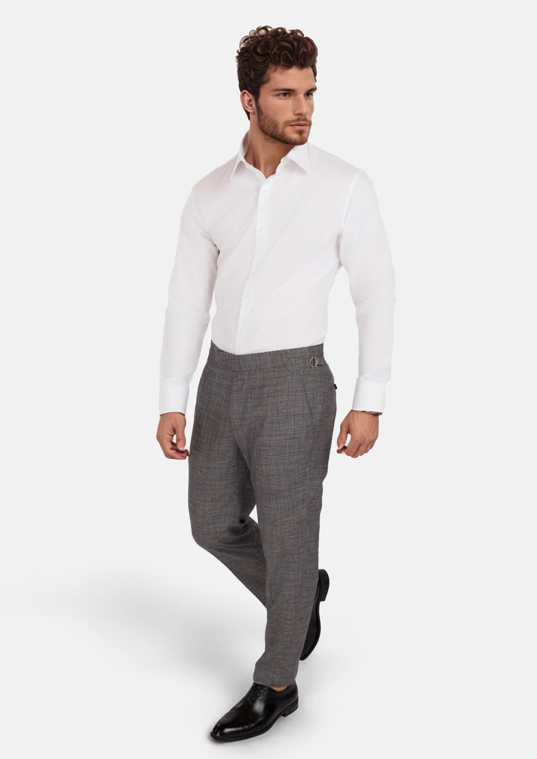 Nickel Grey Bamboo Pants - SARTORO
