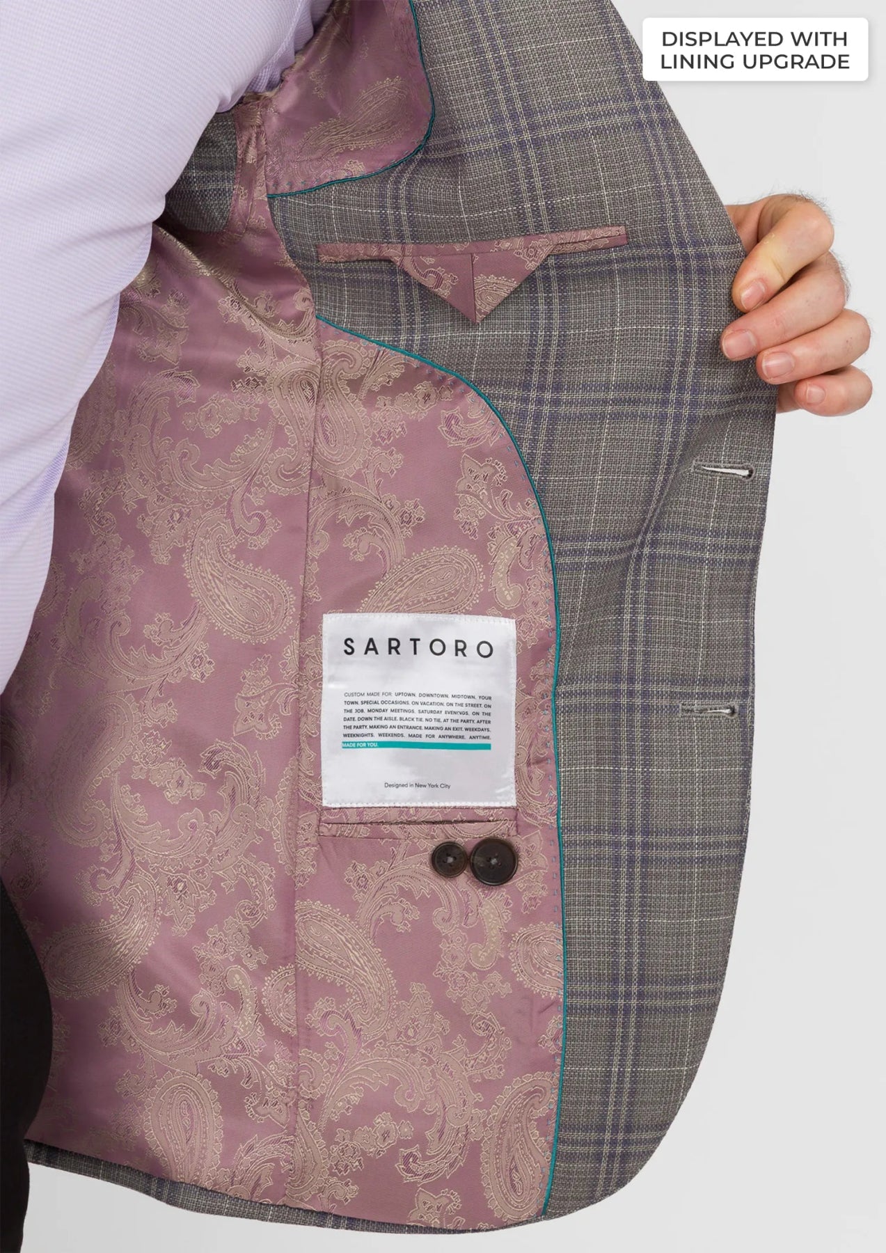 Nickel Grey Checked Jacket