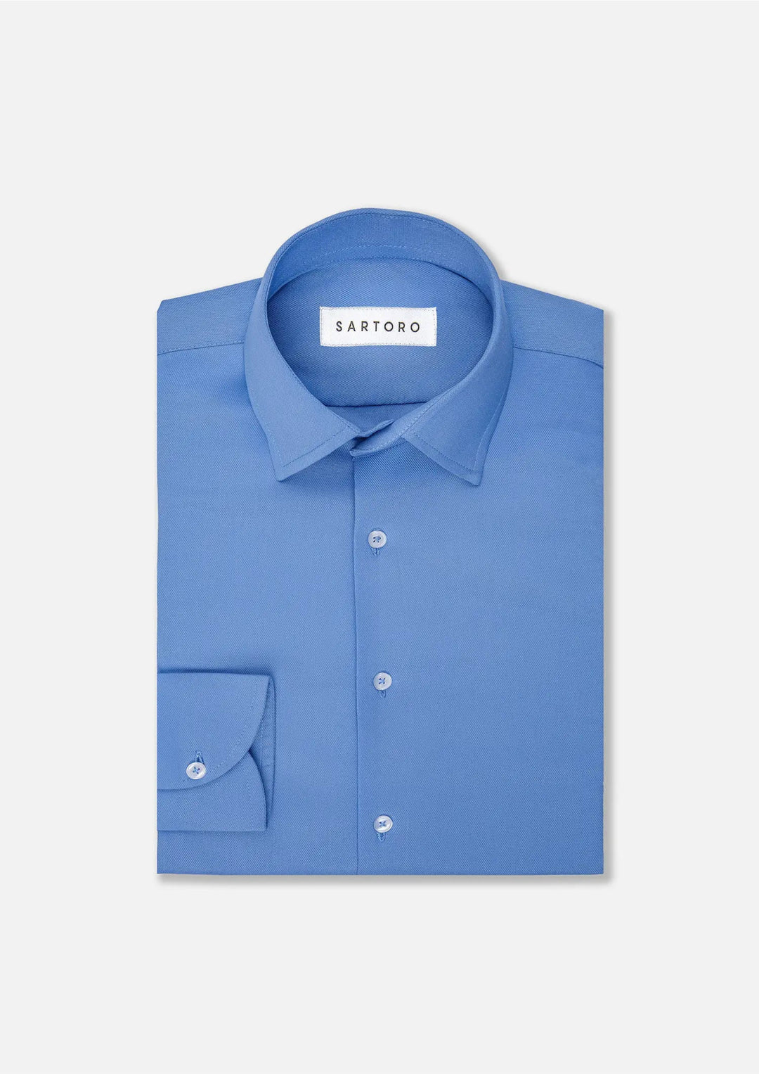 Ocean Blue Bamboo Shirt - SARTORO