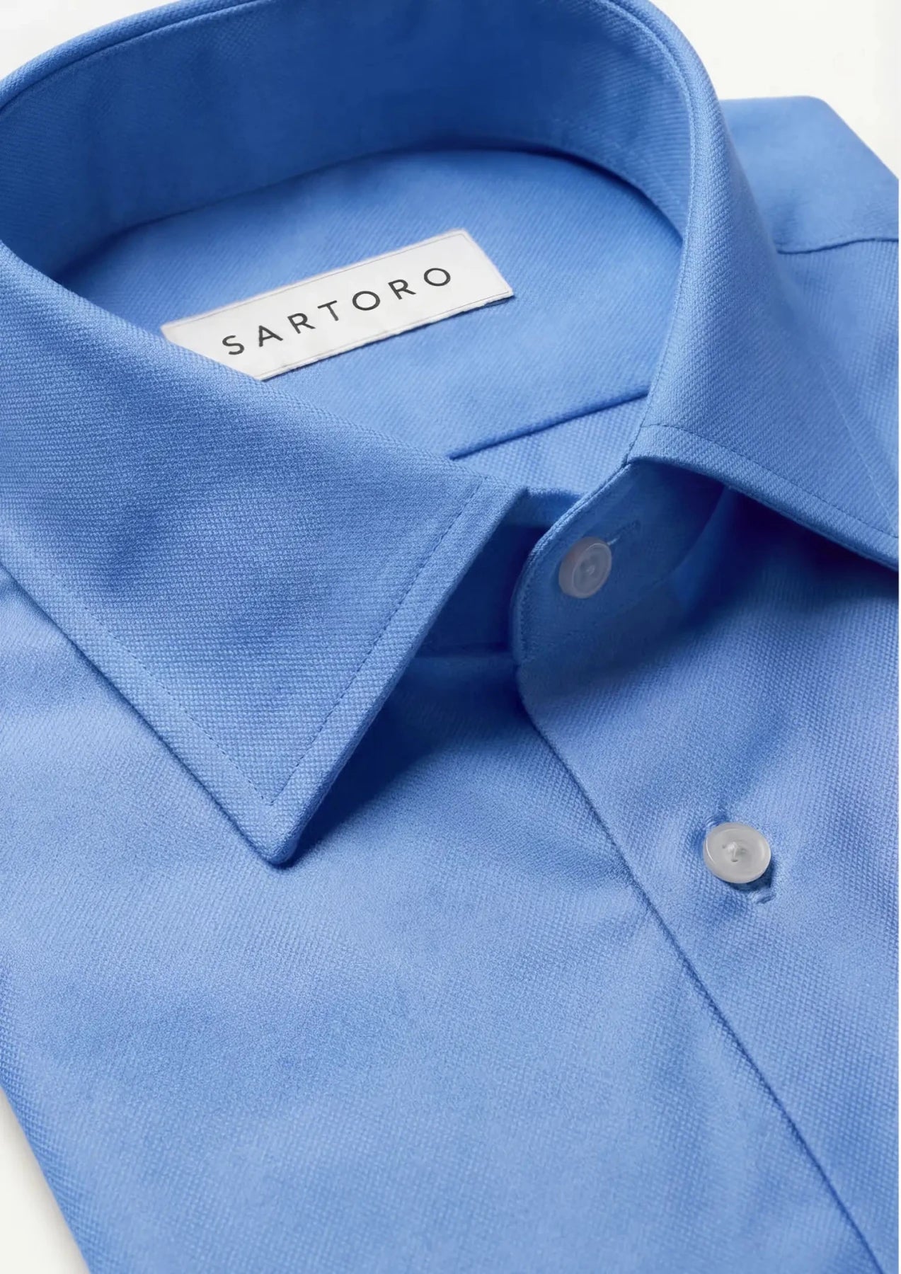 Ocean Blue Bamboo Shirt - SARTORO712