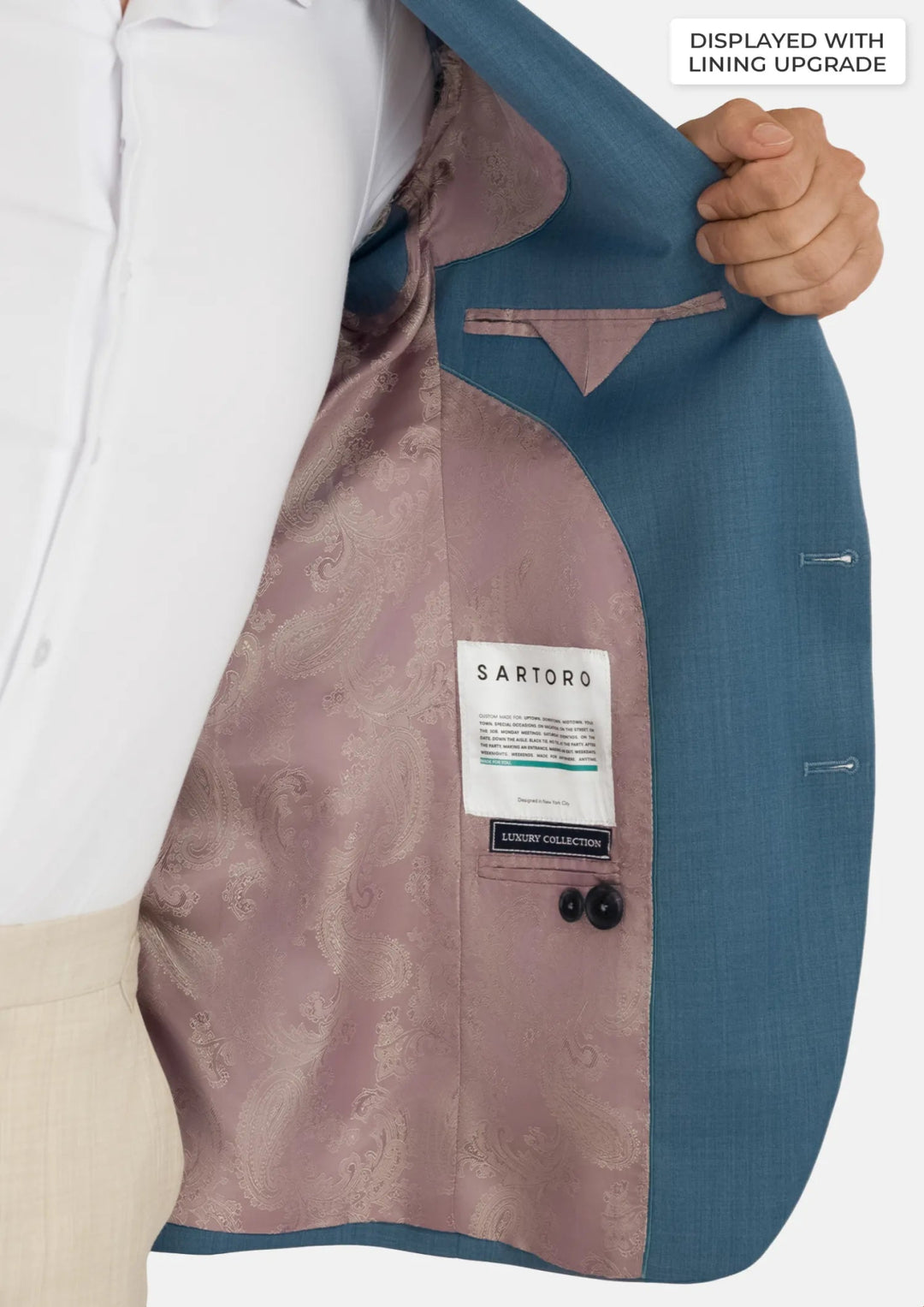 Olympic Blue Performance Stretch Jacket - SARTORO