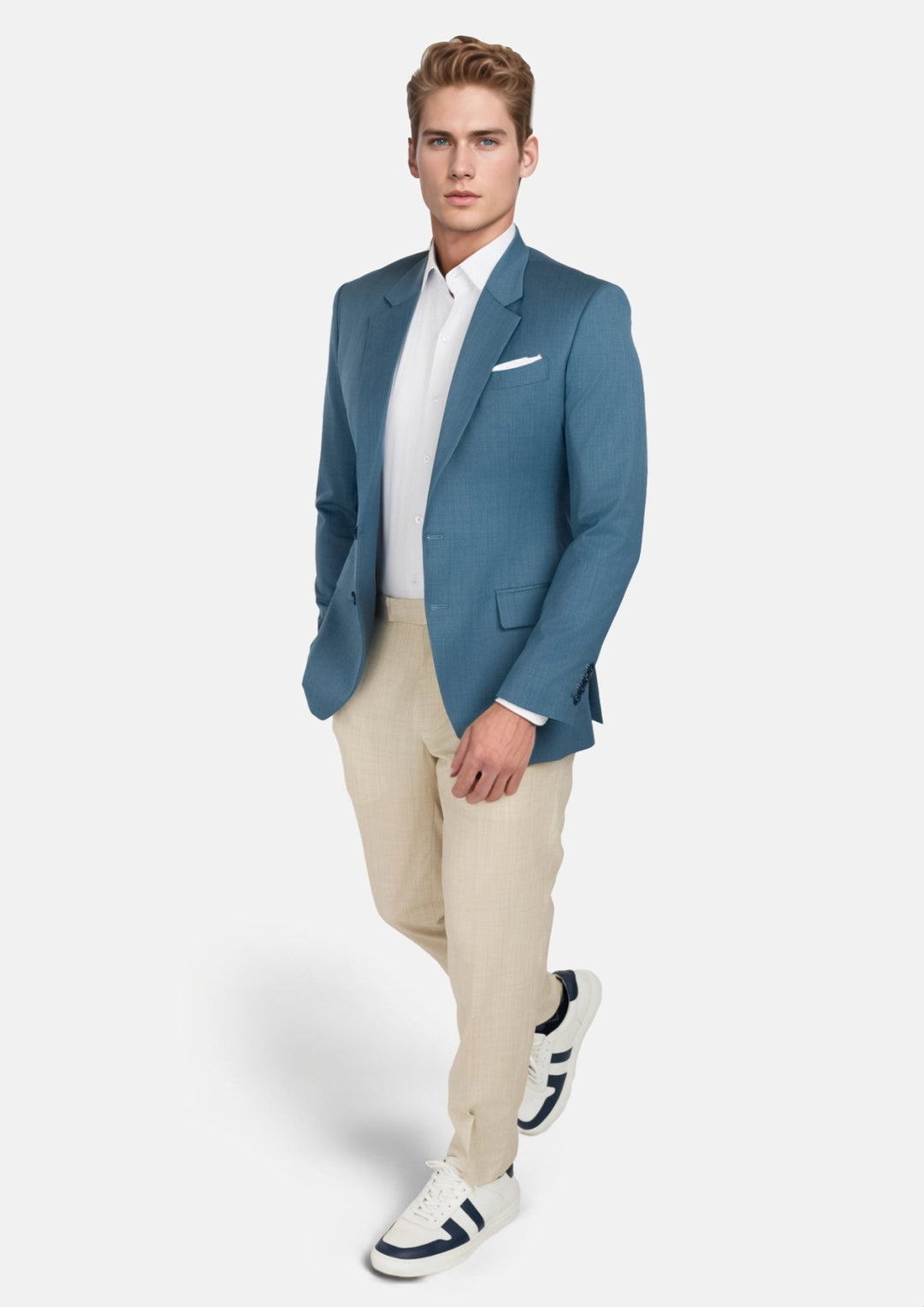 Olympic Blue Performance Stretch Jacket - SARTORO