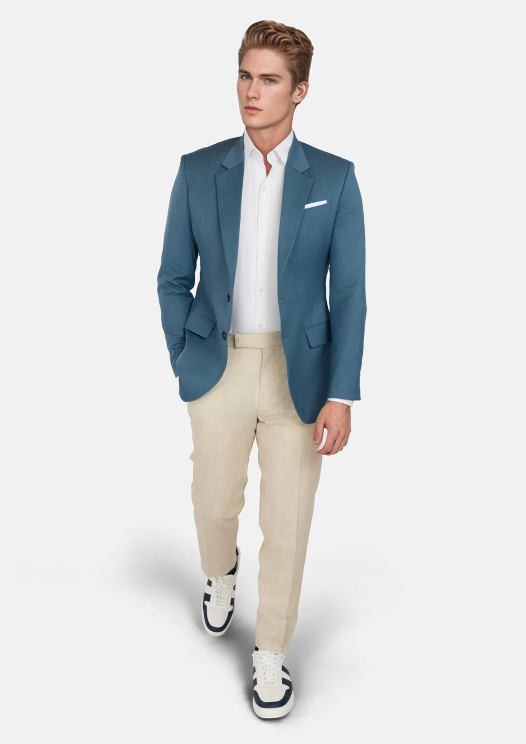 Olympic Blue Performance Stretch Jacket - SARTORO