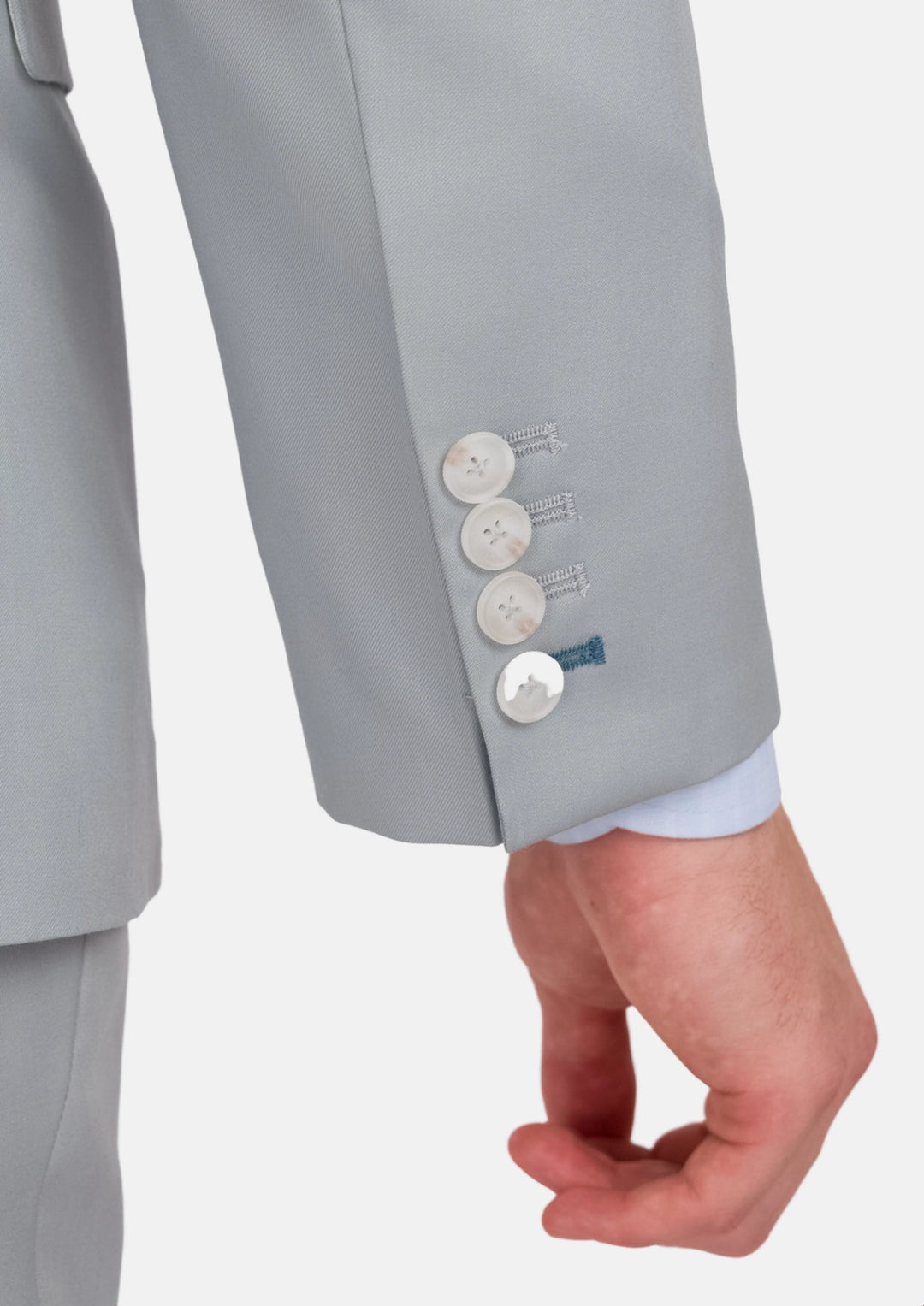 Pale Blue Italian Wool Ellis Suit - SARTORO