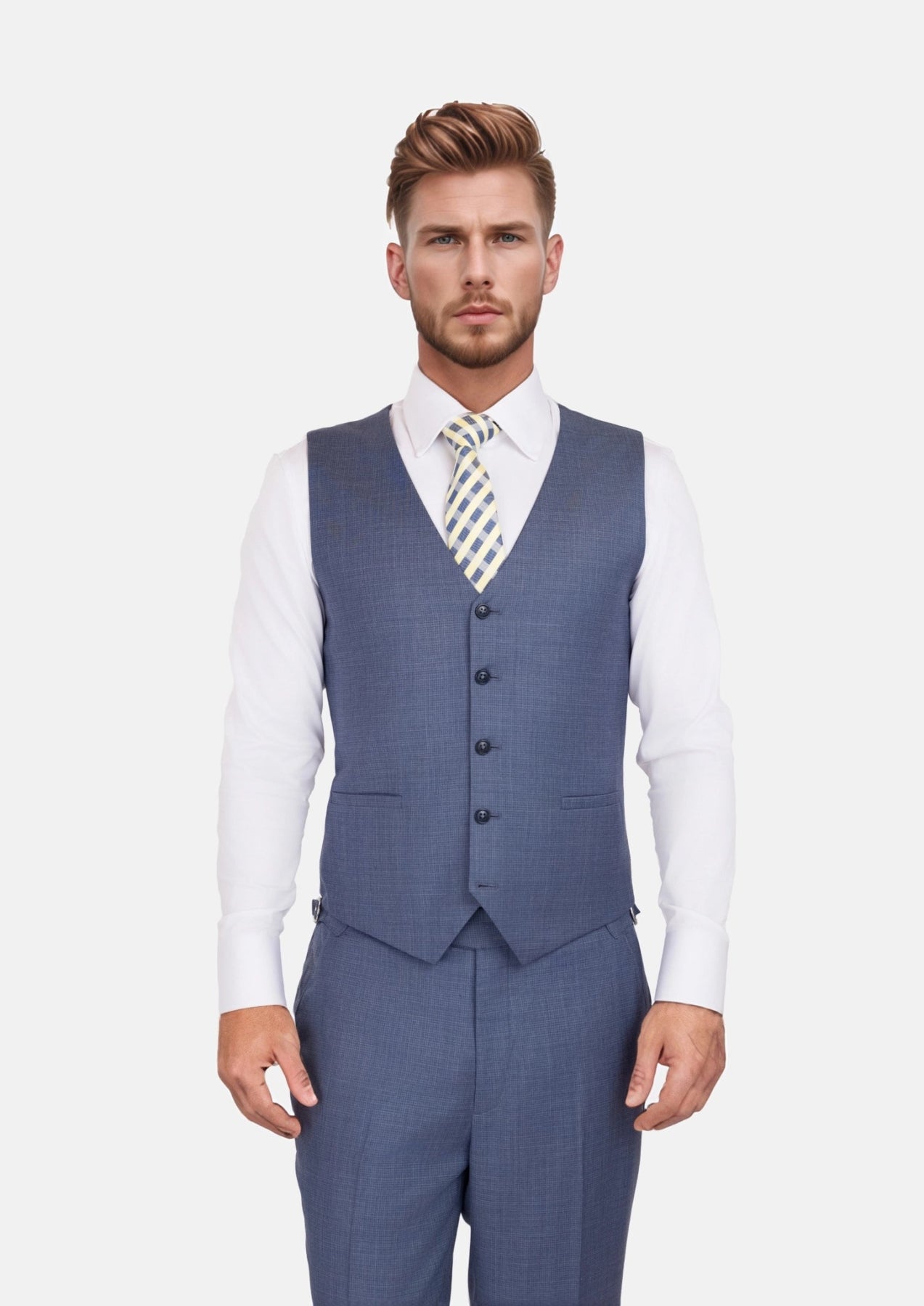 Philly Blue Vest - SARTORO499
