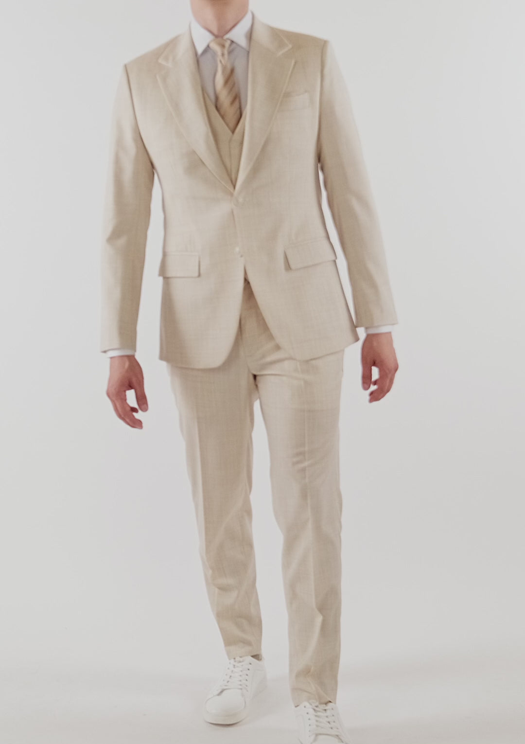 Sartoro Sand Performance Stretch Suit