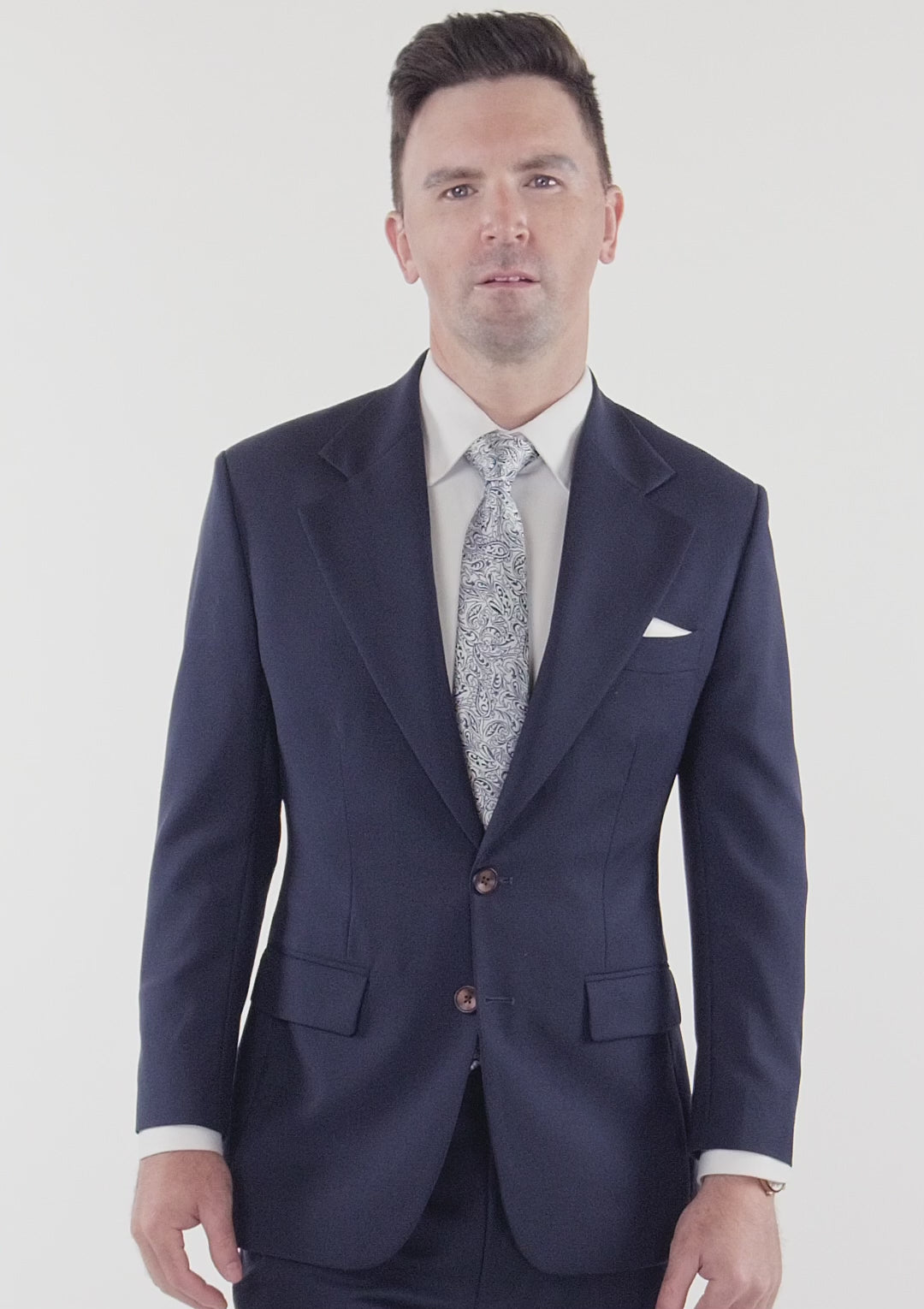 Ellis Stratos Blue Sharkskin Jacket