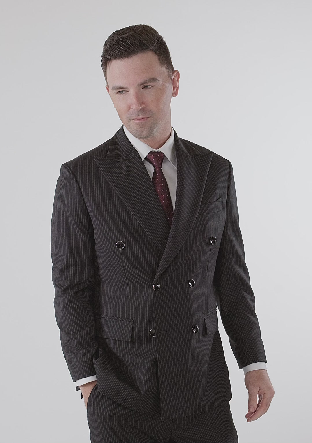 Waverly Black Pinstripe Jacket
