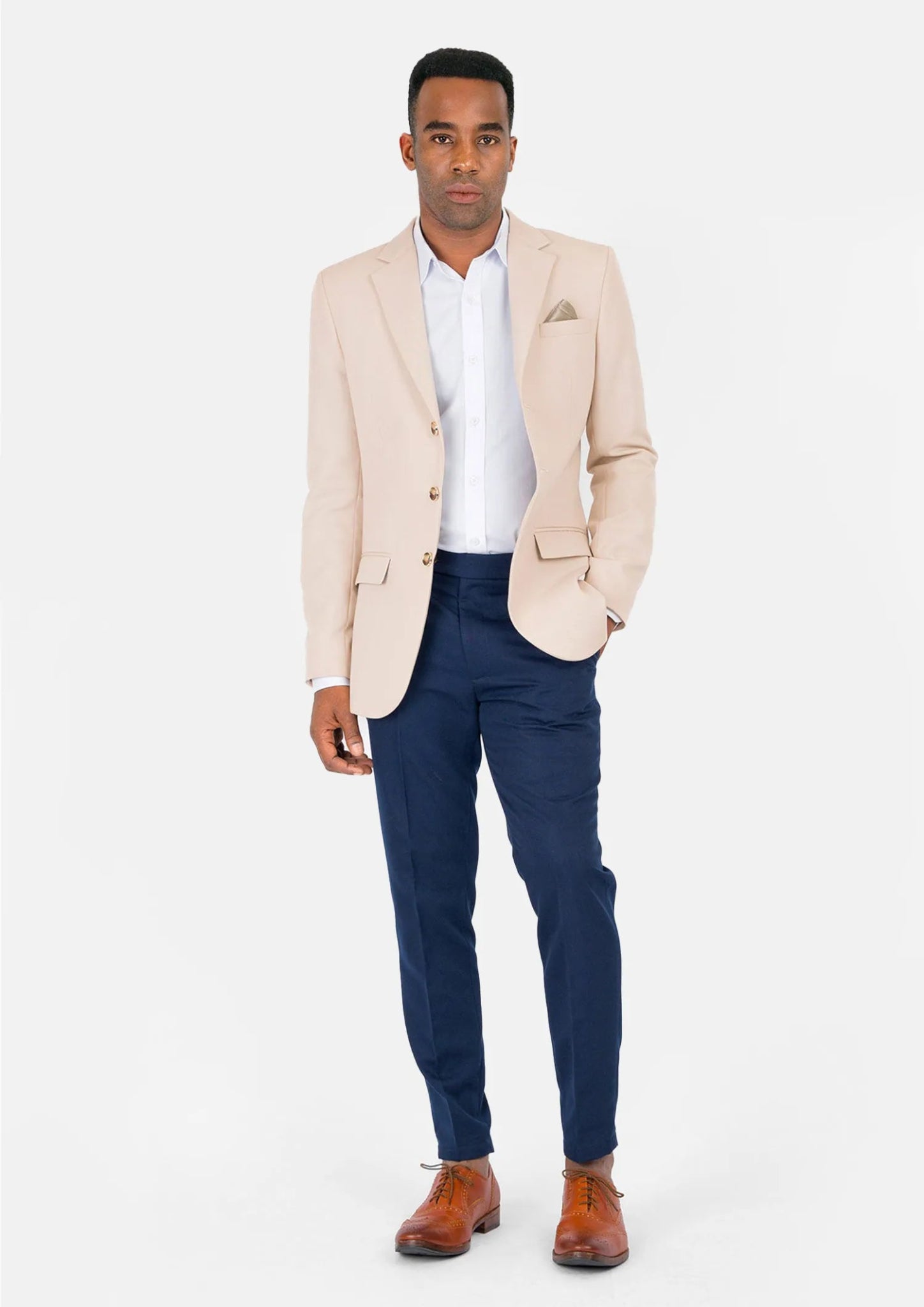 Prince Champagne Cotton Jacket - SARTORO