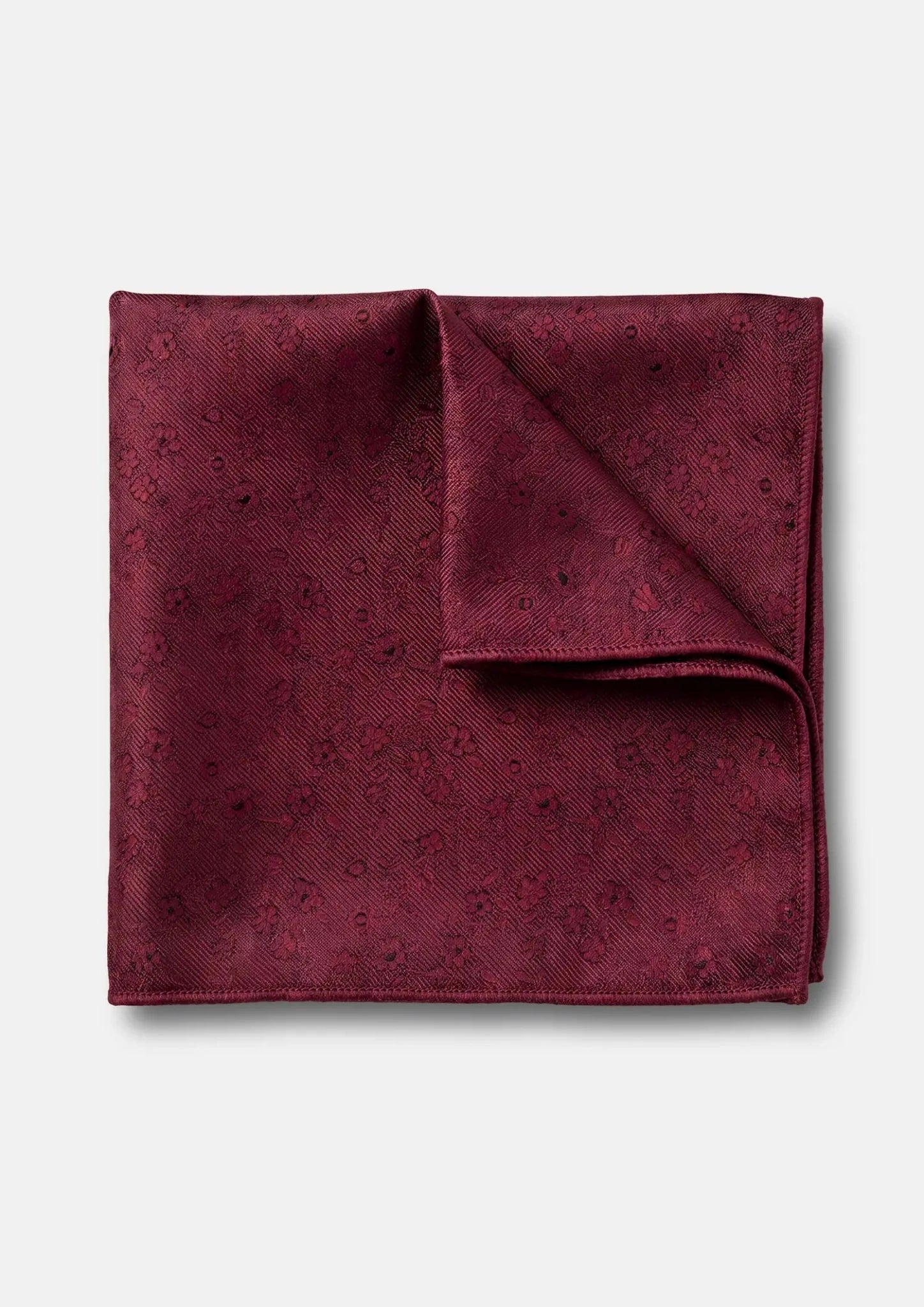Royal Burgundy Floral Pocket Square757