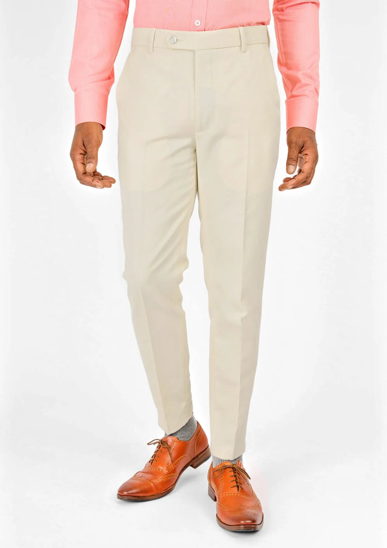 Sand Cotton Chino Pants - SARTORO904