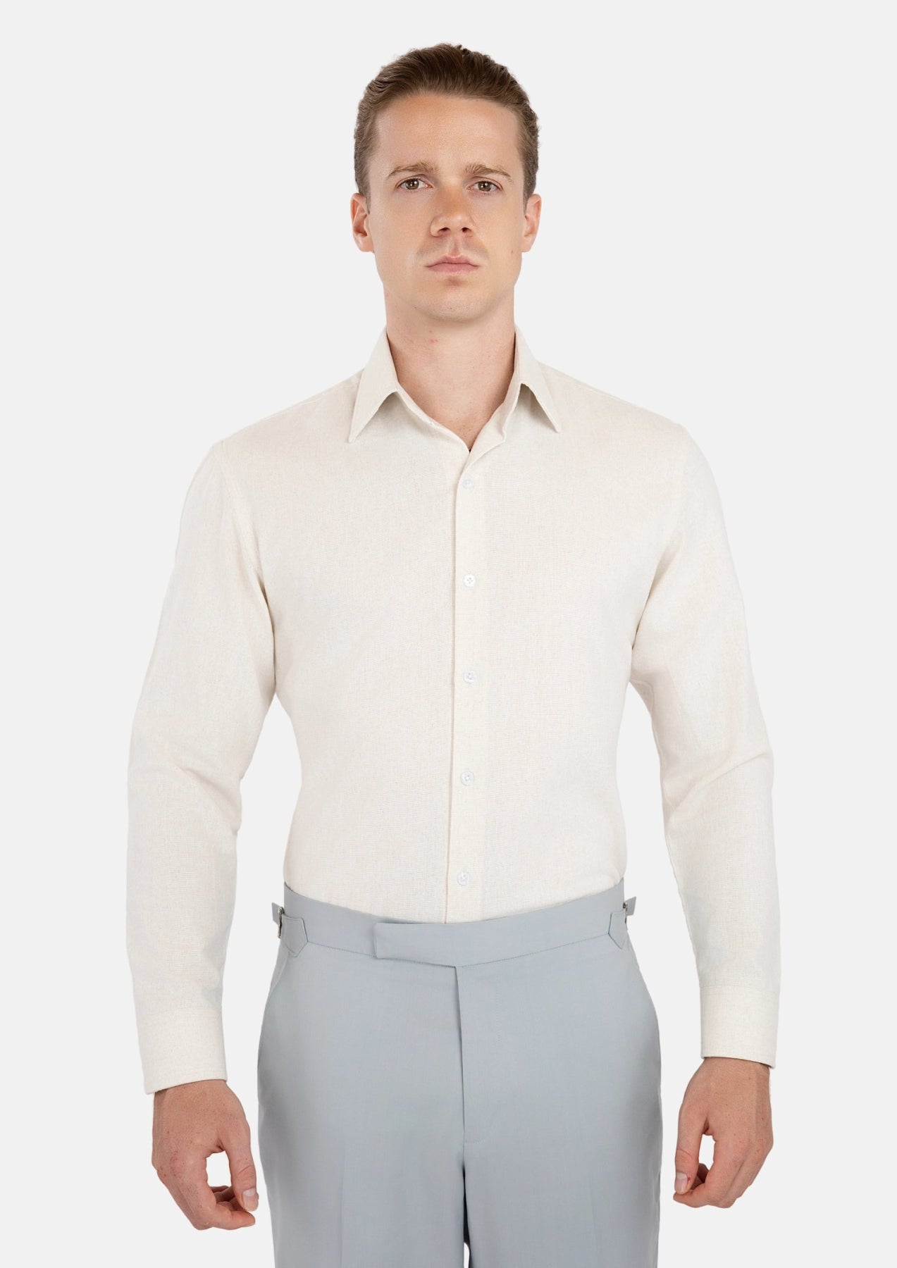 Sand Linen Shirt - SARTORO308