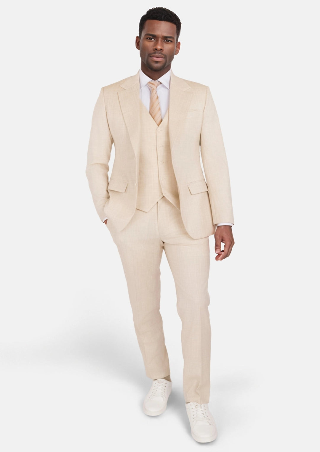 Sartoro Sand Performance Stretch Suit - SARTORO