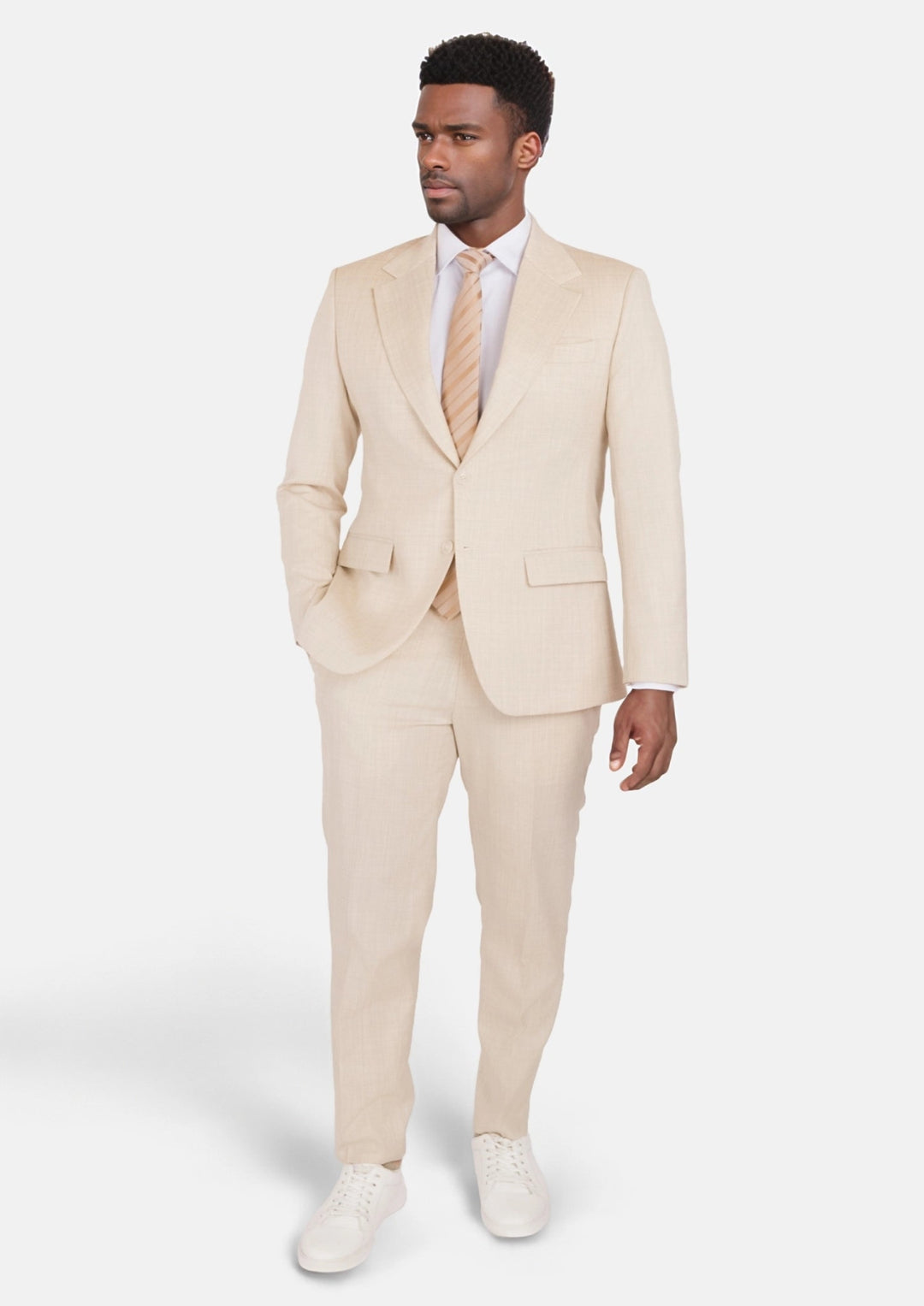 Sartoro Sand Performance Stretch Suit - SARTORO