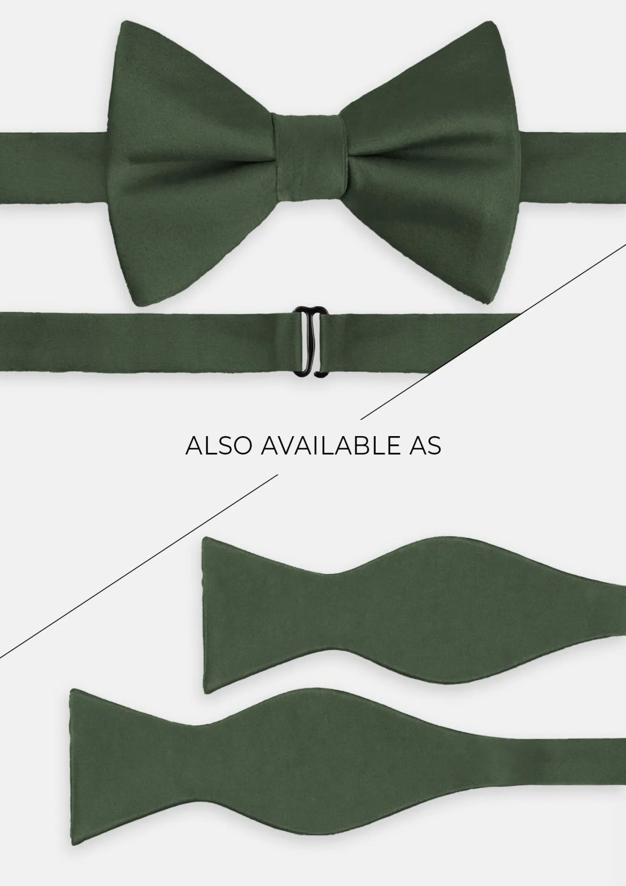 Silk Satin Olive Tie835