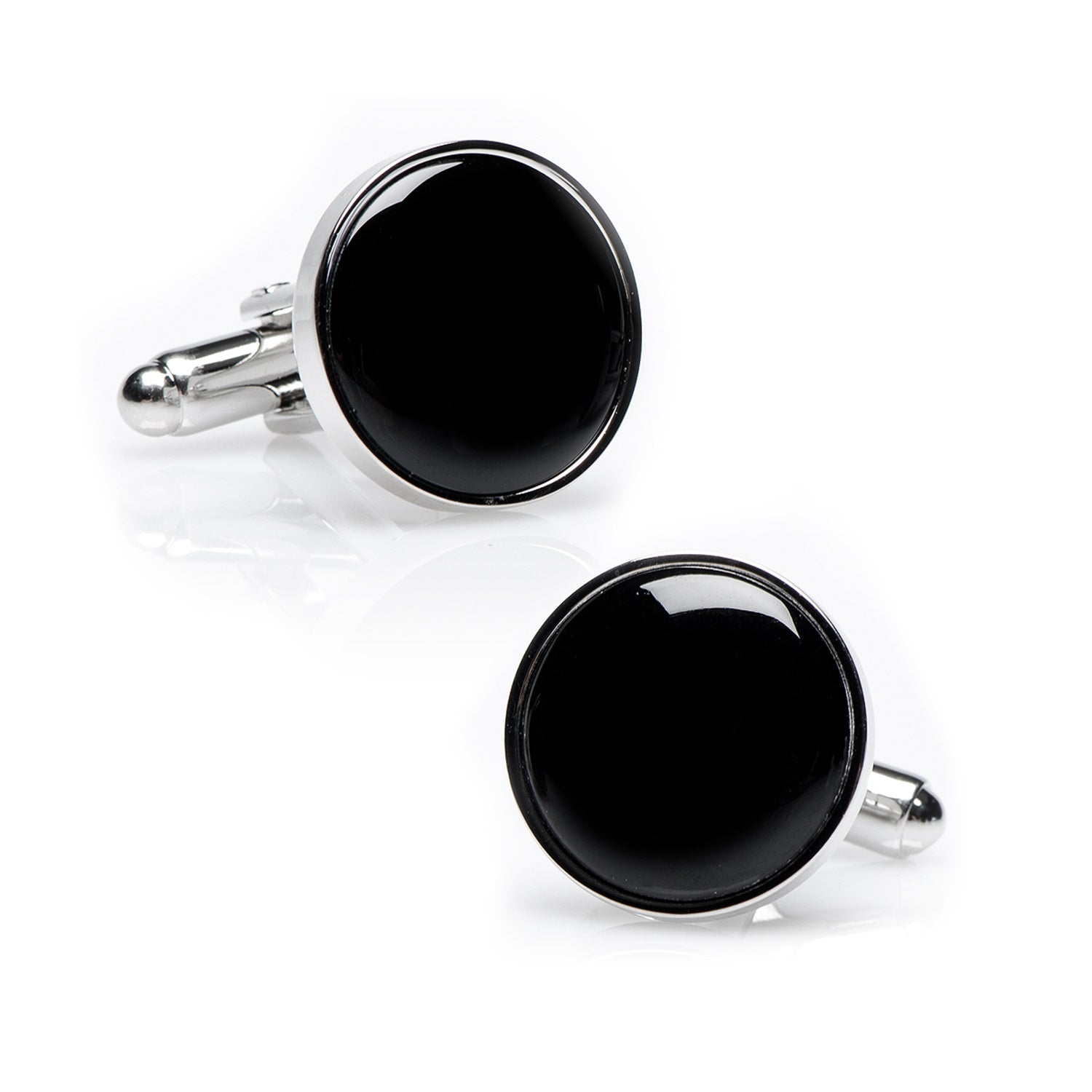 Silver and Onyx Cufflinks406