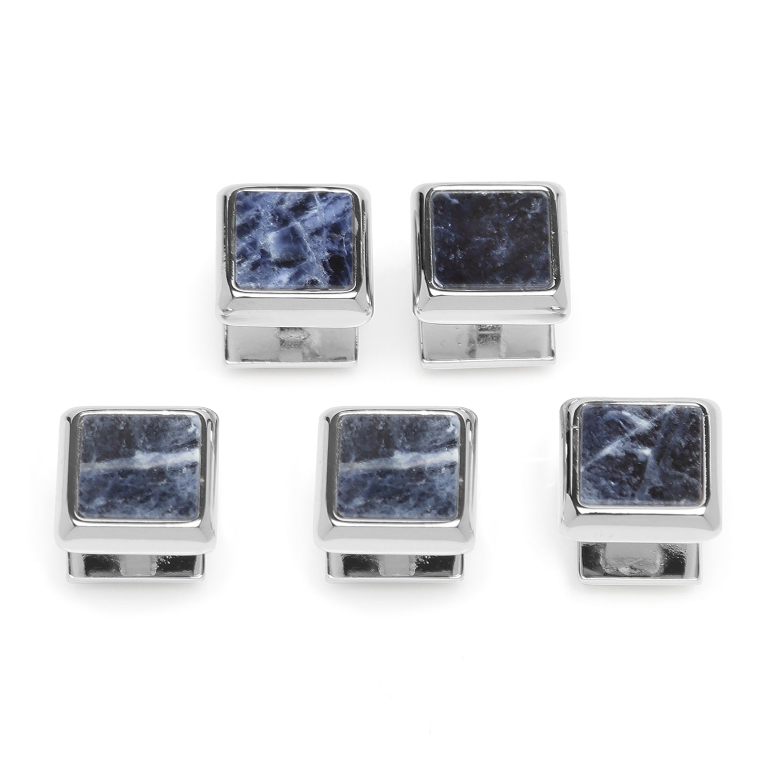 Silver and Sodalite JFK Presidential Studs - SARTORO315