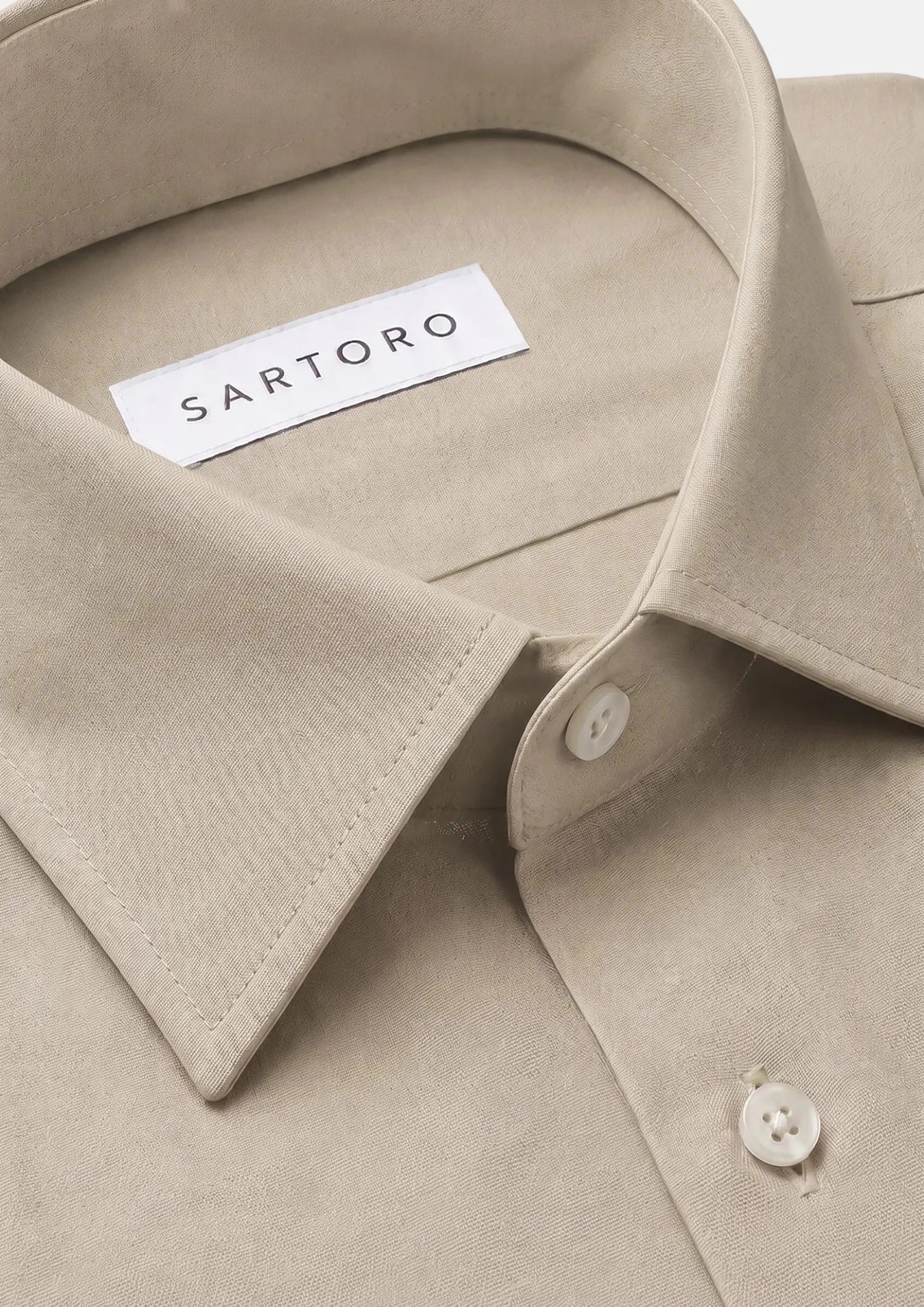 Simply Taupe Linen Shirt765