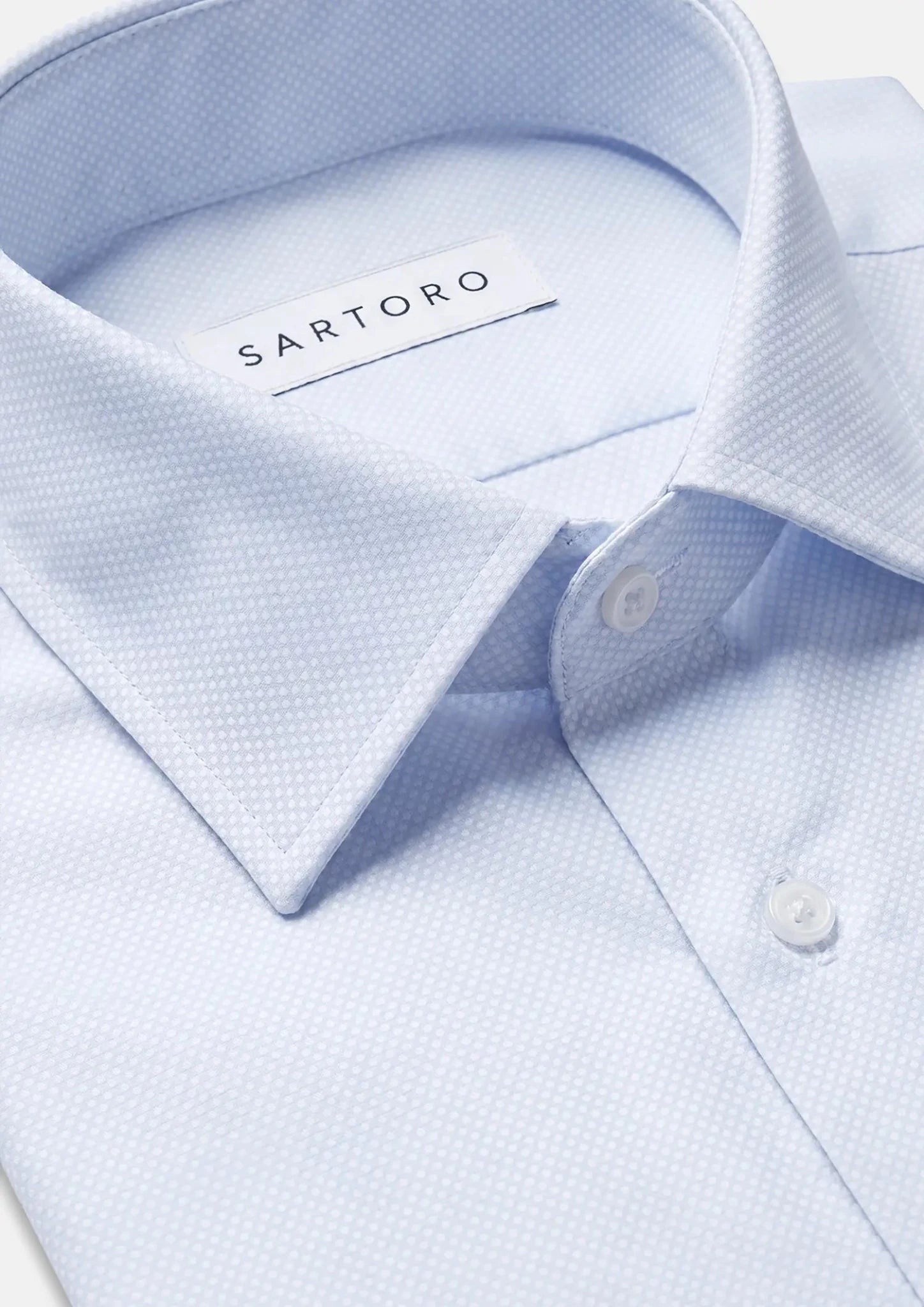Sky Mist Micro Dot Shirt - SARTORO977