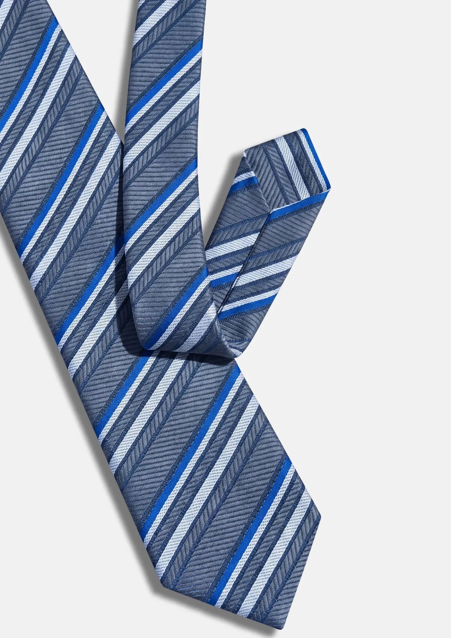 Slate Blue Stripe Tie938