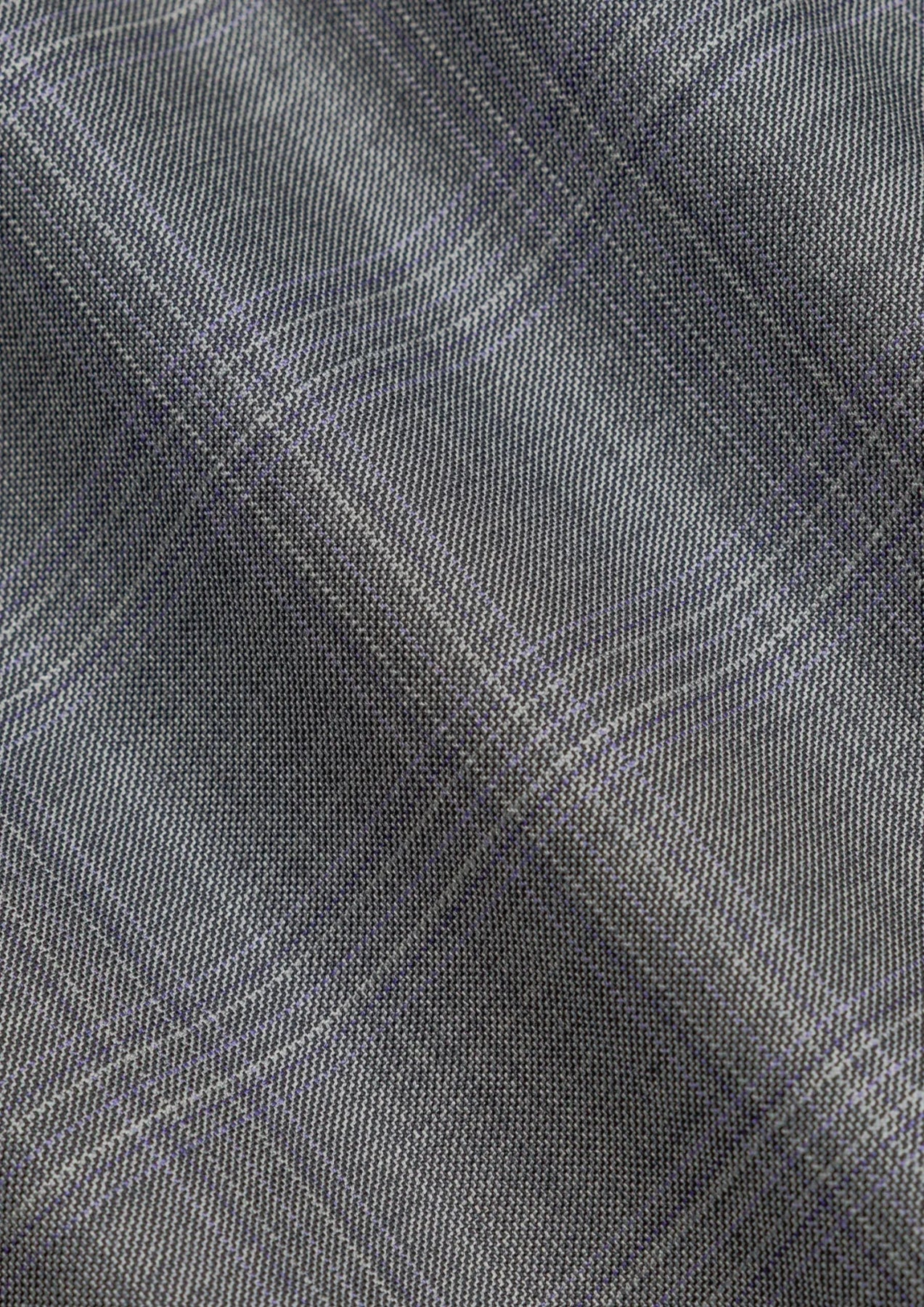 Smoke Grey Checked Pants