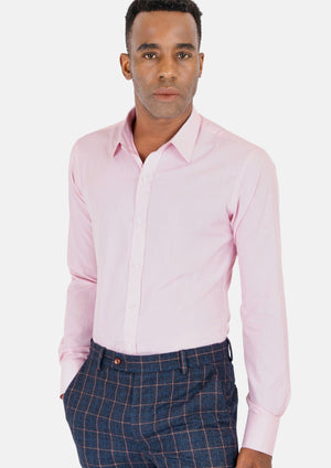 Soft Pink End On End Shirt - SARTORO