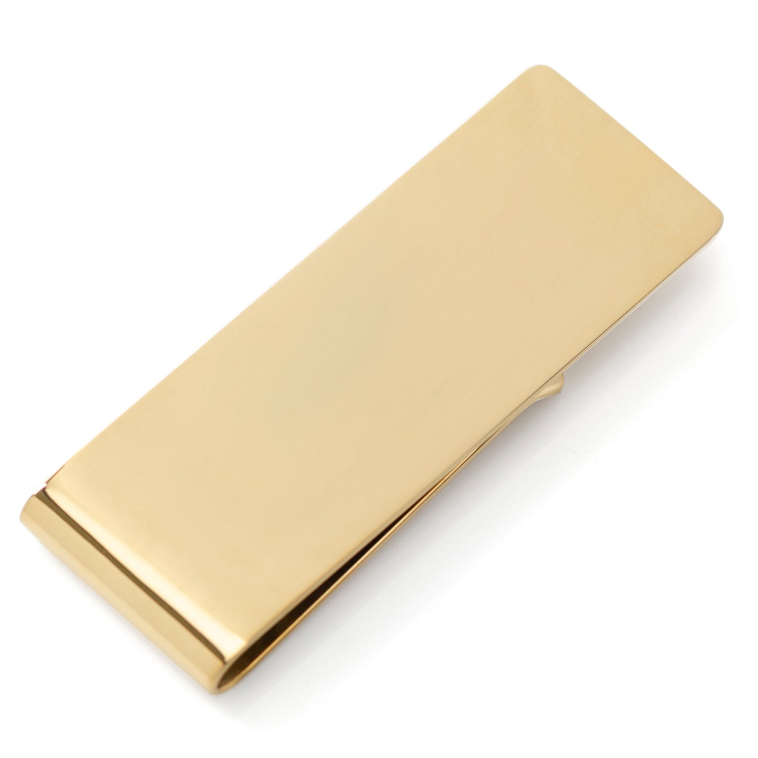 Stainless Steel Gold Engravable Money Clip - SARTORO712