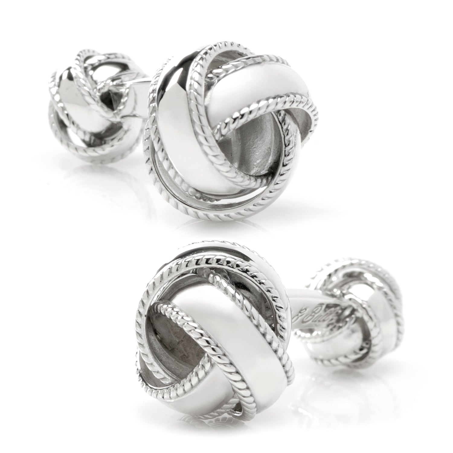 Sterling Silver Braided Knot Cufflinks - SARTORO663
