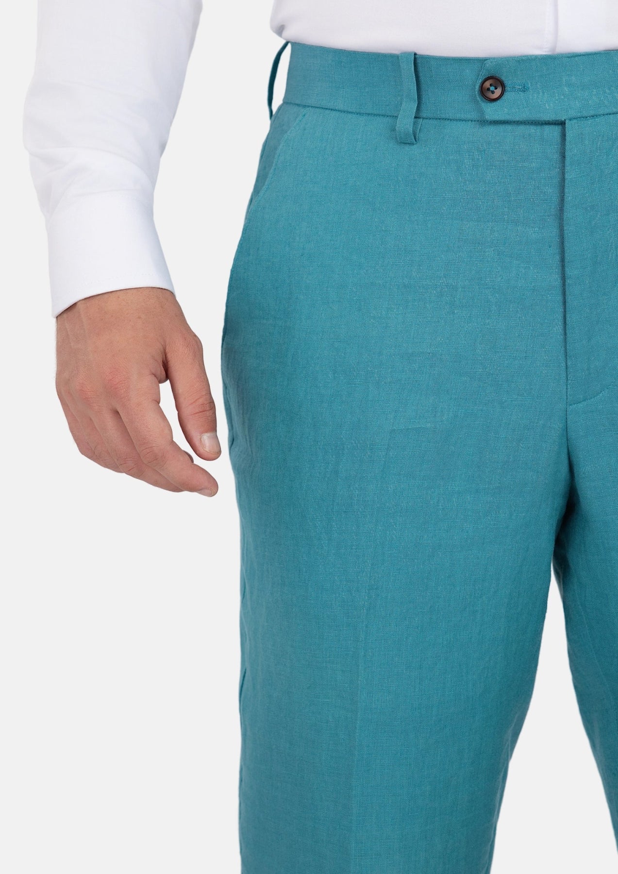 Turkish Blue Linen Pants