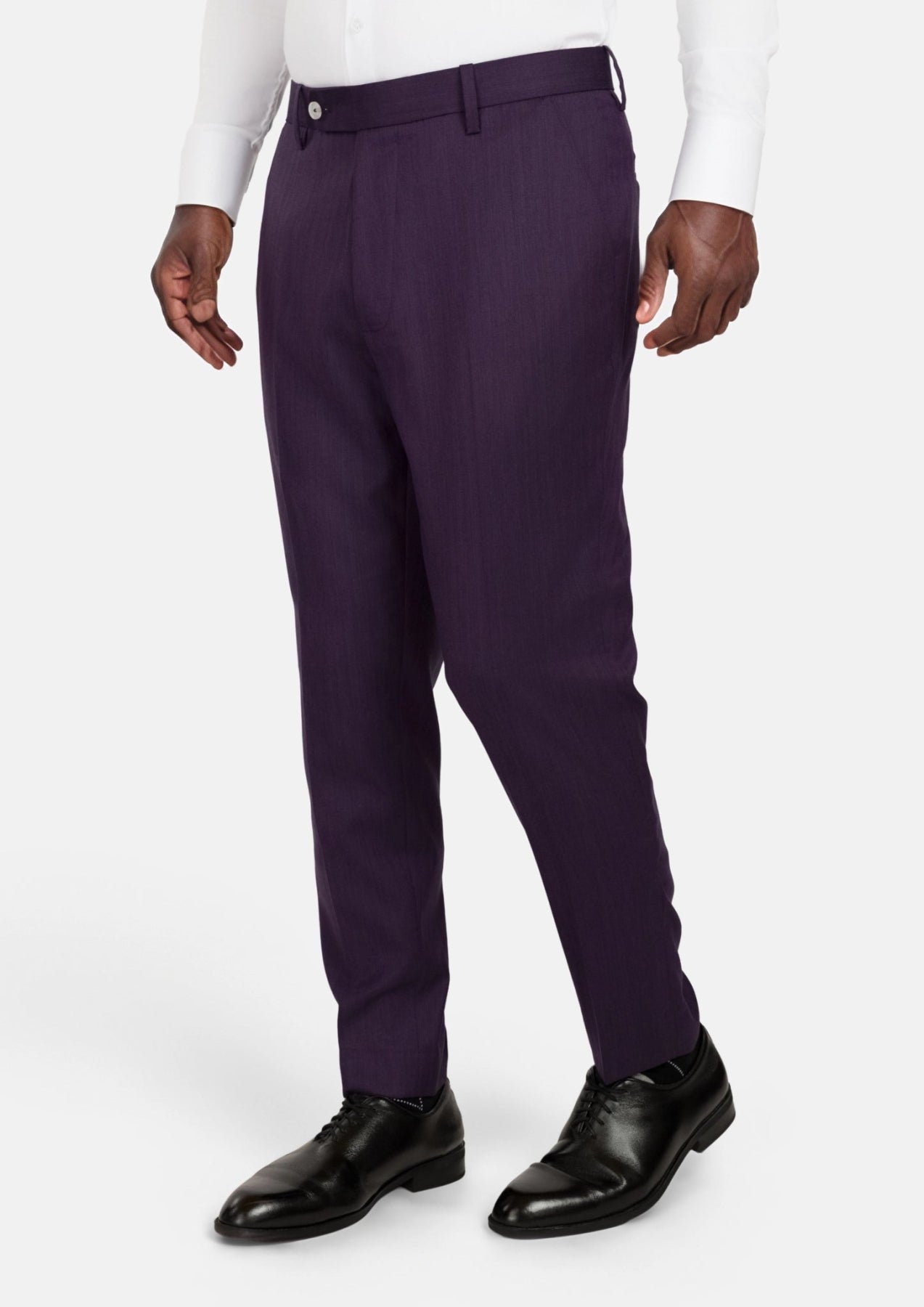 Violet Herringbone Pants