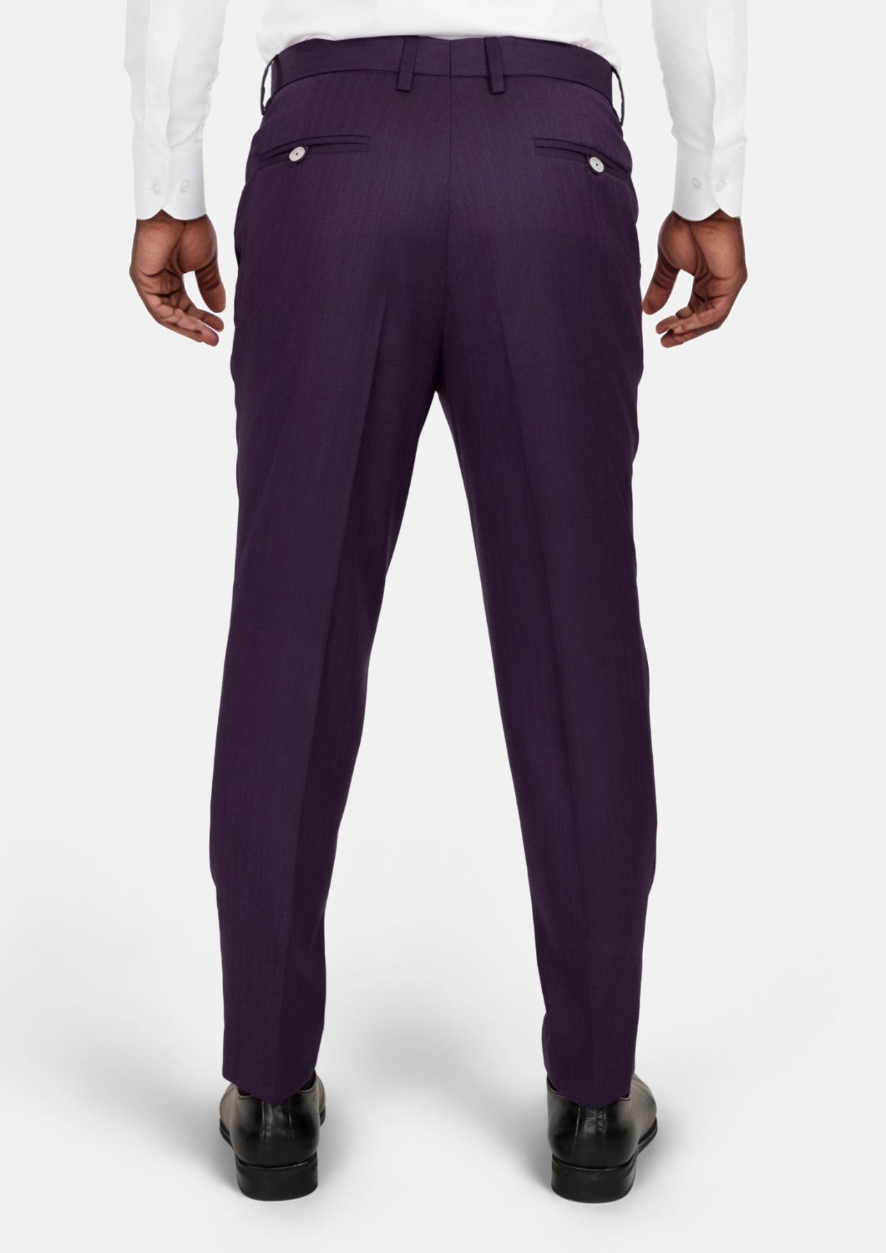 Violet Herringbone Pants