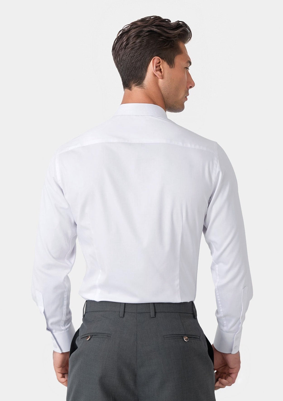 White Ultrasoft Bamboo Shirt - SARTORO