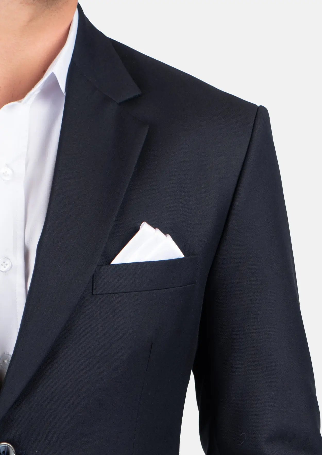 Astor Dark Navy Twill Jacket - SARTORO752