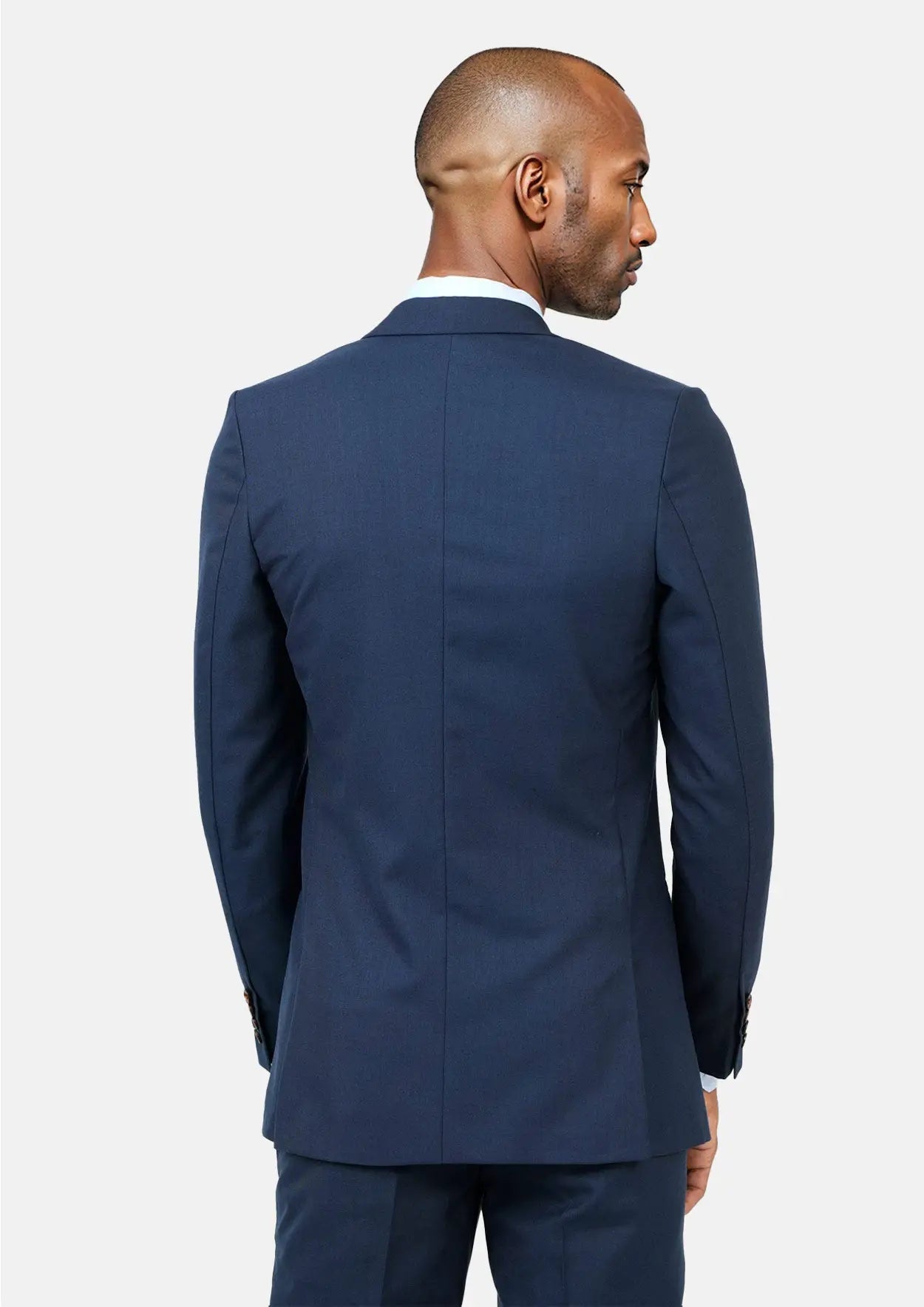Astor Deep Blue Sharkskin Jacket