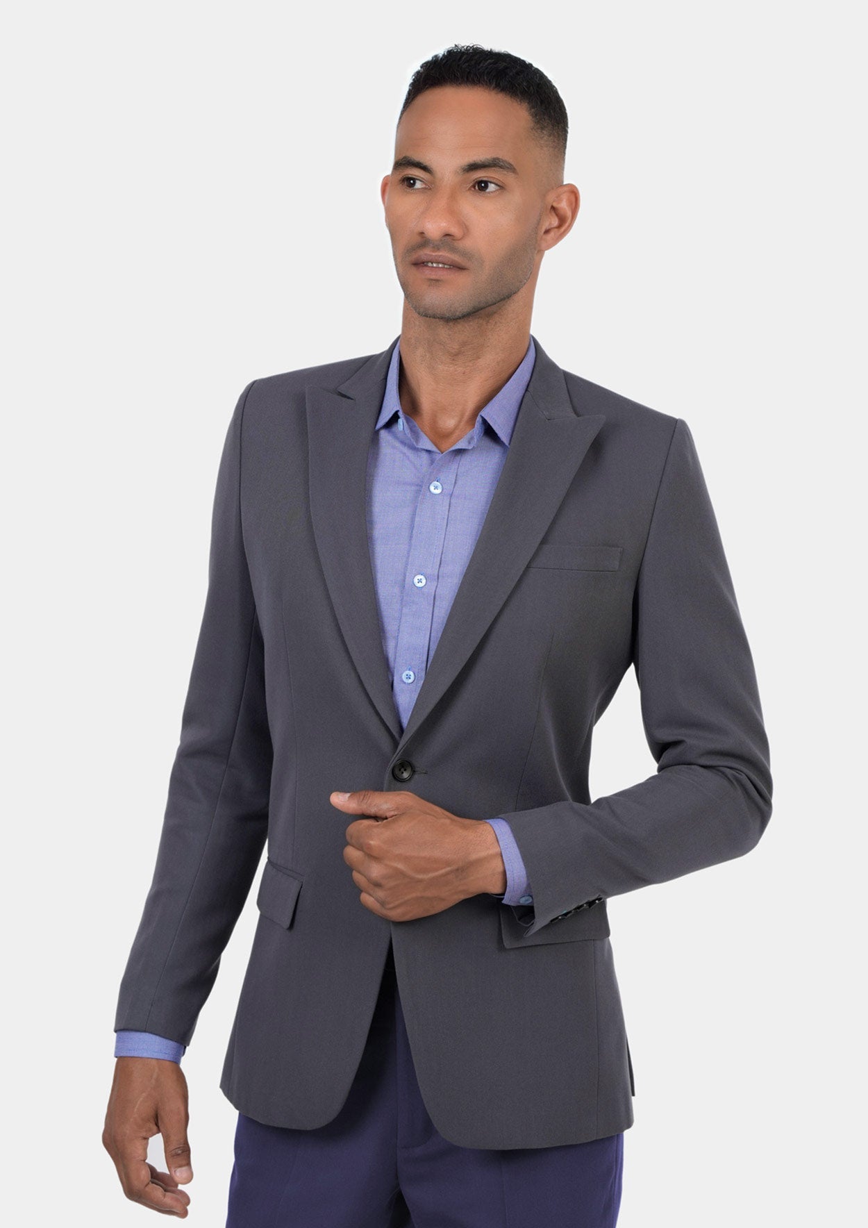 Bryant Shadow Grey Cotton Jacket - SARTORO292