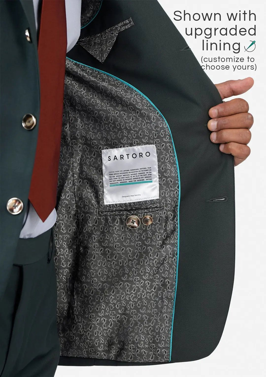 Bryant Vintage Green Twill Jacket - SARTORO