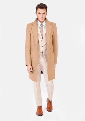 Camel Wool Classic Overcoat - SARTORO