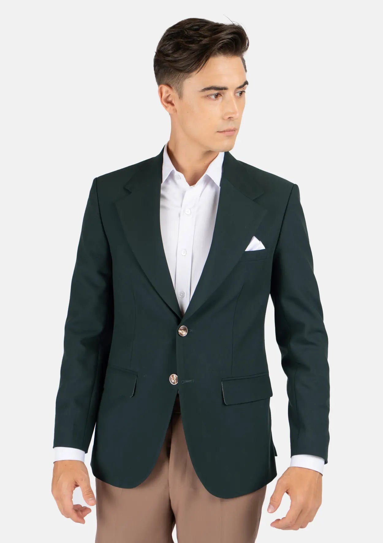 Men's Ellis Emerald Green Stretch Jacket | SARTORO Men's Ellis Emerald Green Stretch Jacket | SARTORO
