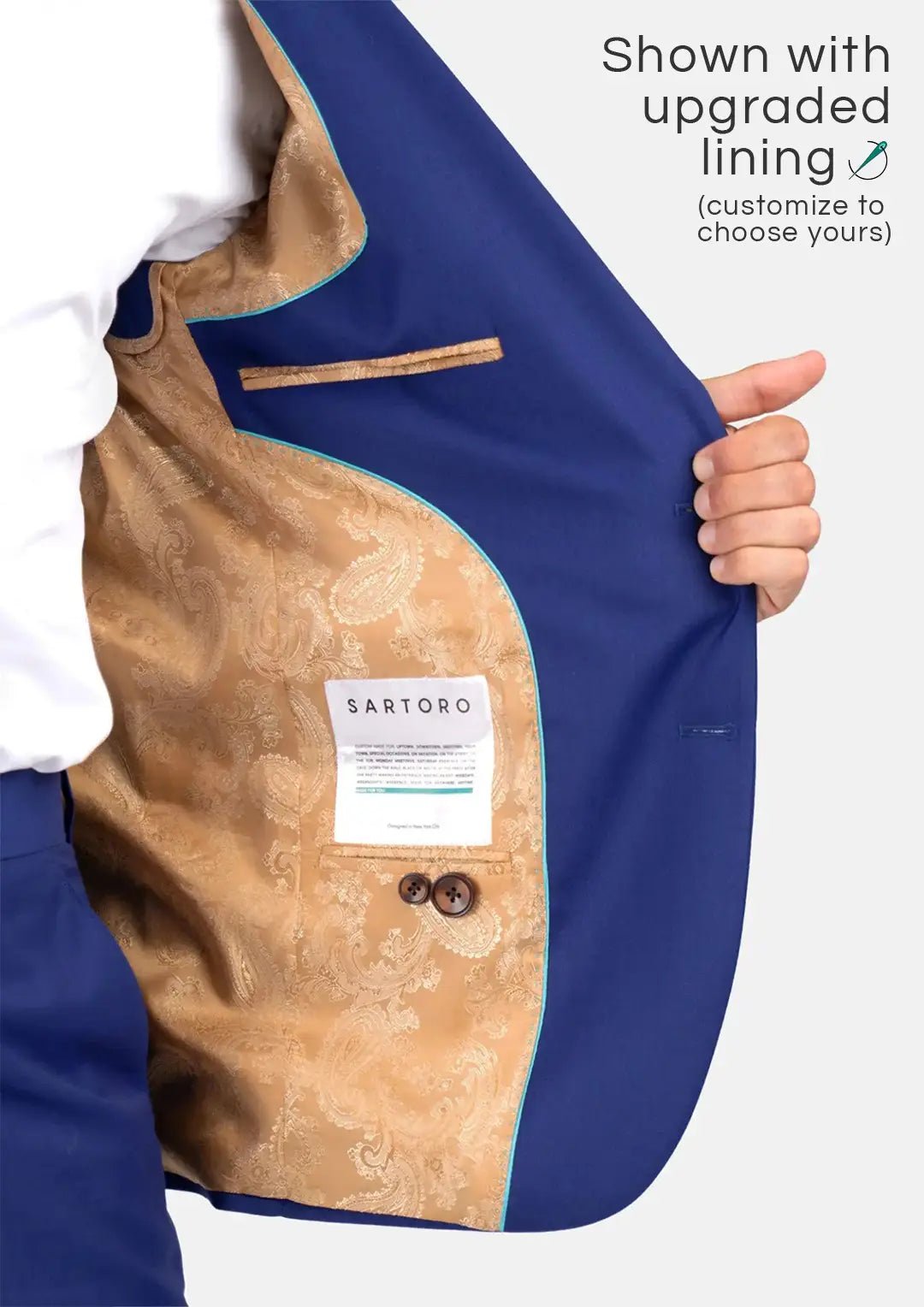 Ellis Royal Blue Twill Jacket