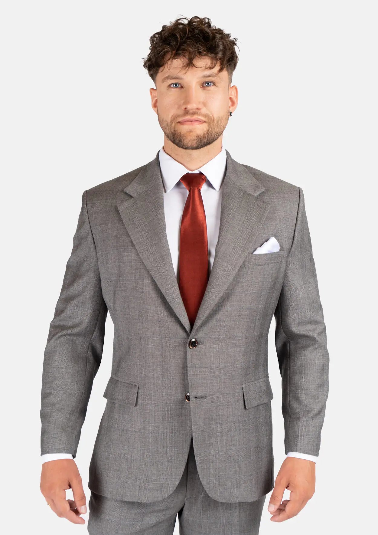 Men's Ellis Spanish Grey Prince Of Wales Suit | SARTORO Men's Ellis Spanish Grey Prince Of Wales Suit | SARTORO
