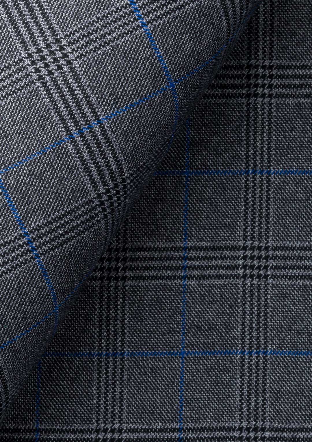 Dark Grey Prince of Wales Vest - SARTORO