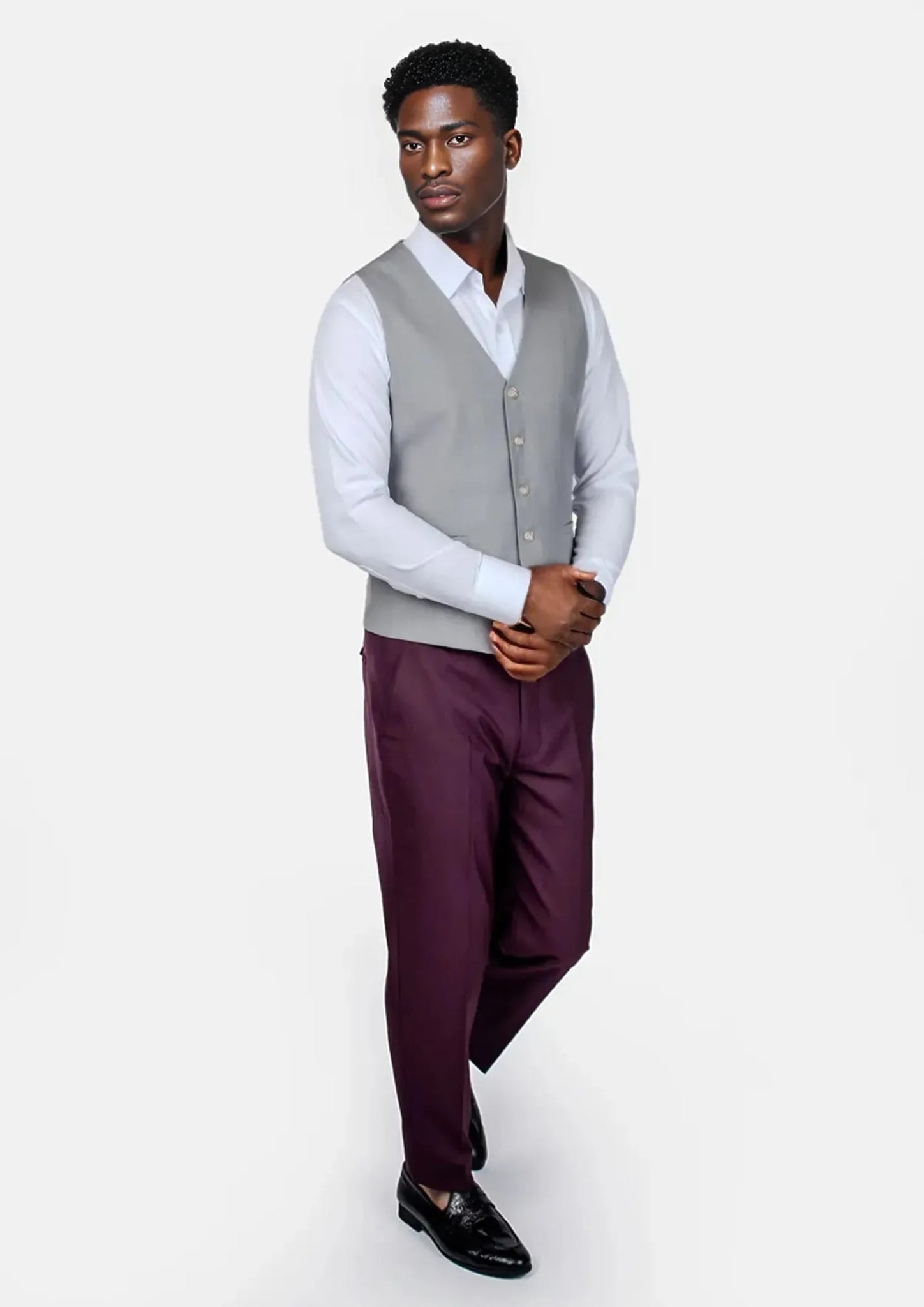 Harbor Grey Vest - SARTORO