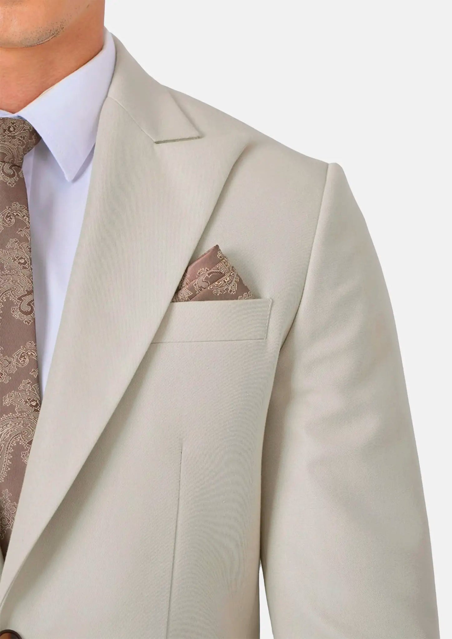Hudson Ivory Cotton Jacket - SARTORO864