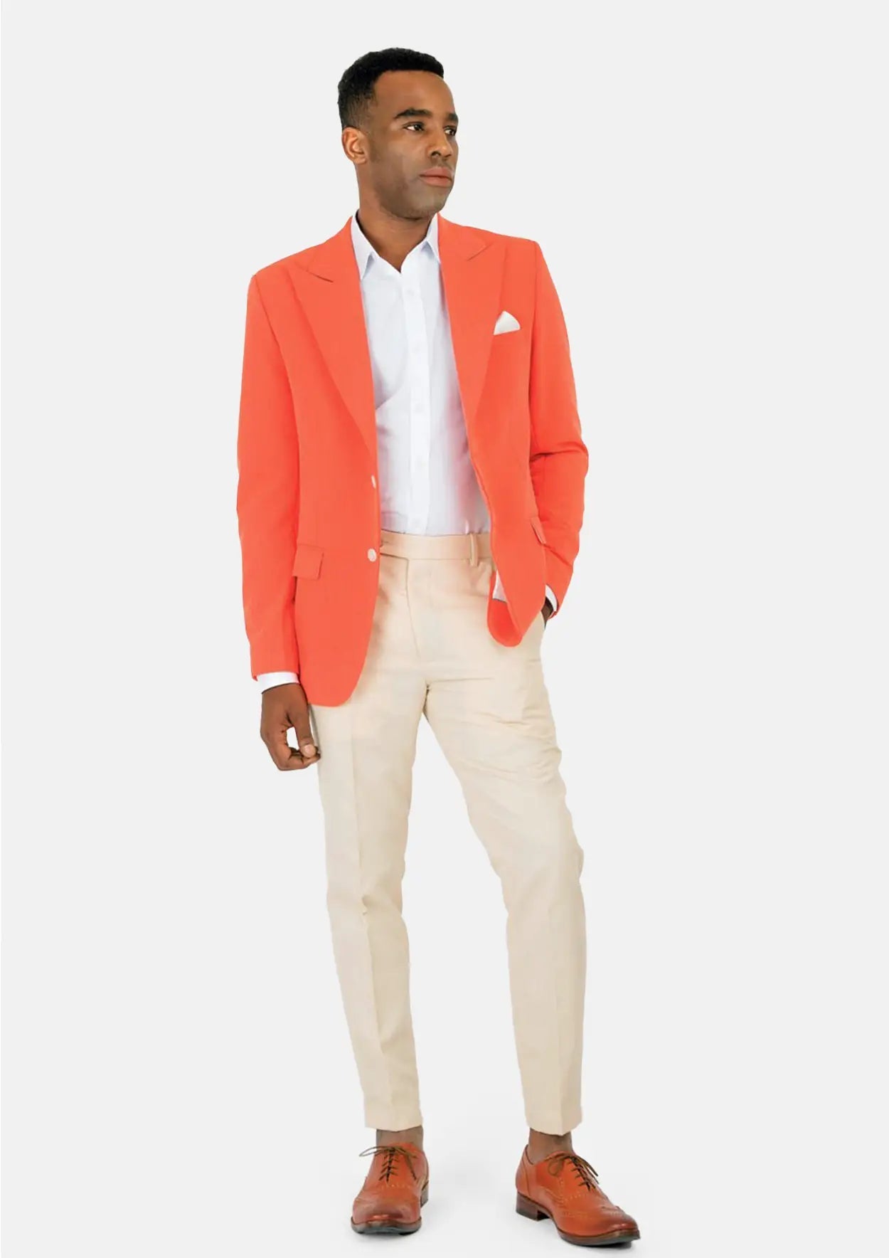Hudson Orange Stretch Jacket - SARTORO